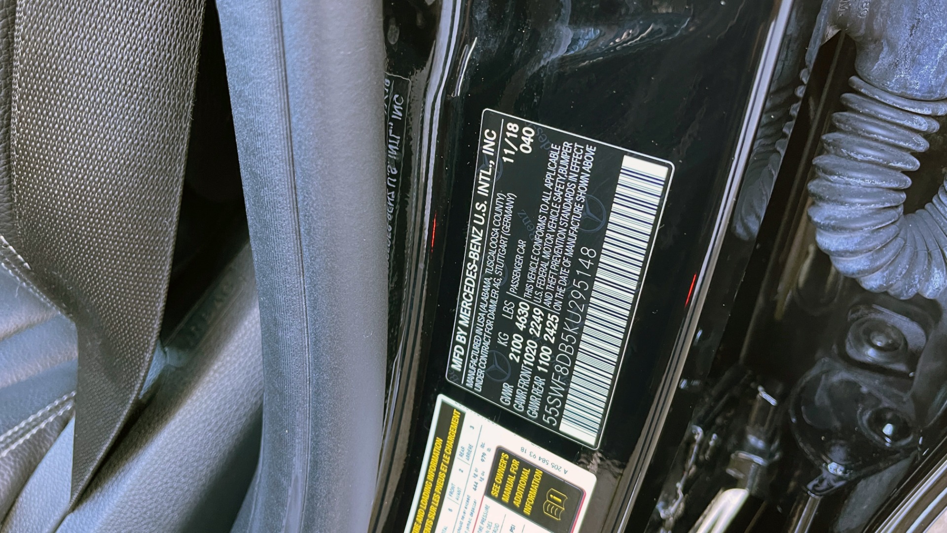 Used 2019 Mercedes-Benz C-CLASS C 300 2.0L SEDAN / SUNROOF / BLIND SPOT ASST / HTD STS / REARVIEW for sale Sold at Formula Imports in Charlotte NC 28227 69