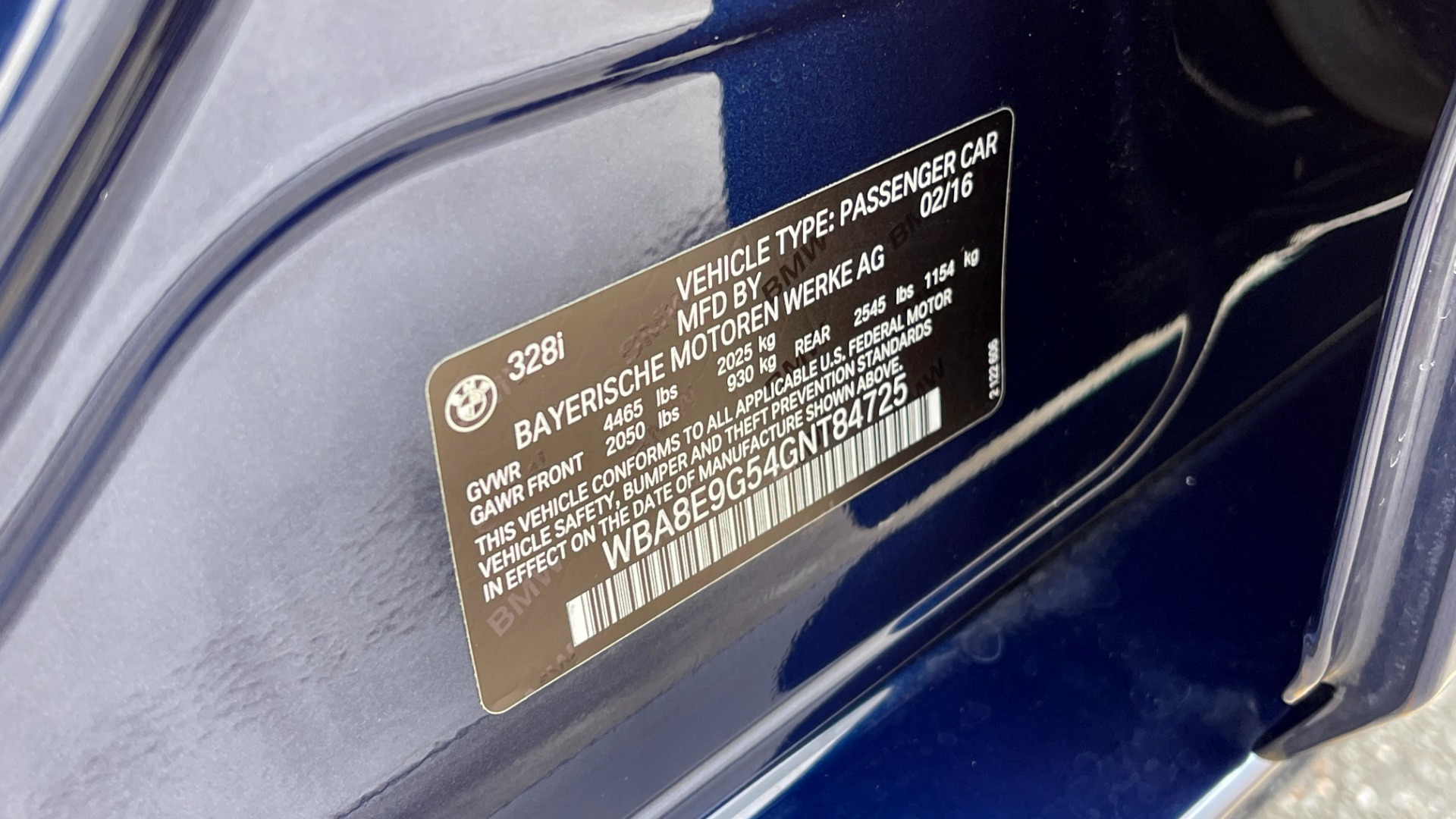 Used 2016 BMW 3 SERIES 328I PREMIUM 2.0L SEDAN / NAV / HTD STS / SUNROOF / SAT RADIO / 17IN WHEELS for sale Sold at Formula Imports in Charlotte NC 28227 79