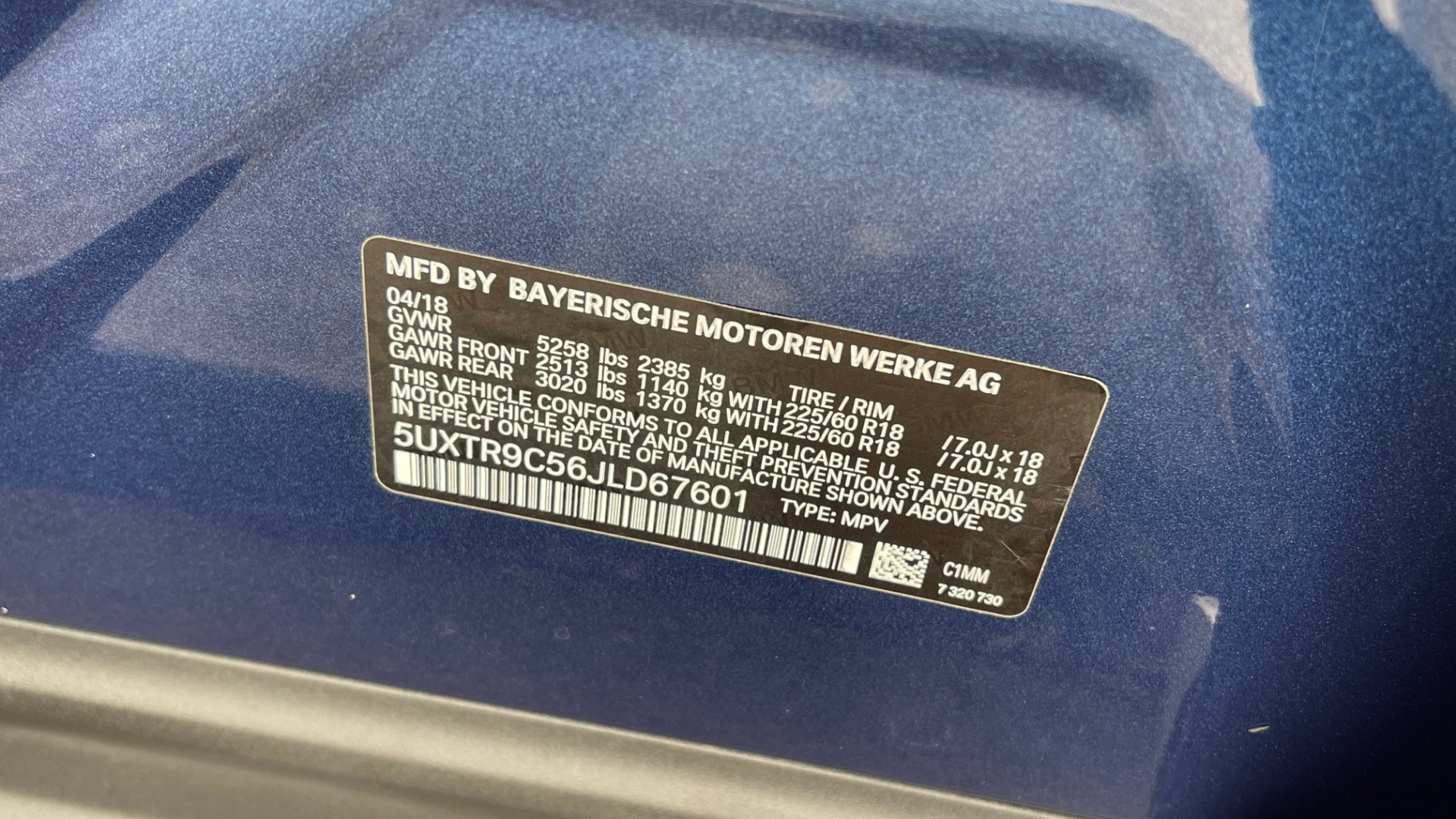 Used 2018 BMW X3 XDRIVE30I / PDC / PANO-ROOF / HTD STS & STRNG WHEEL / REAVIEW for sale Sold at Formula Imports in Charlotte NC 28227 71