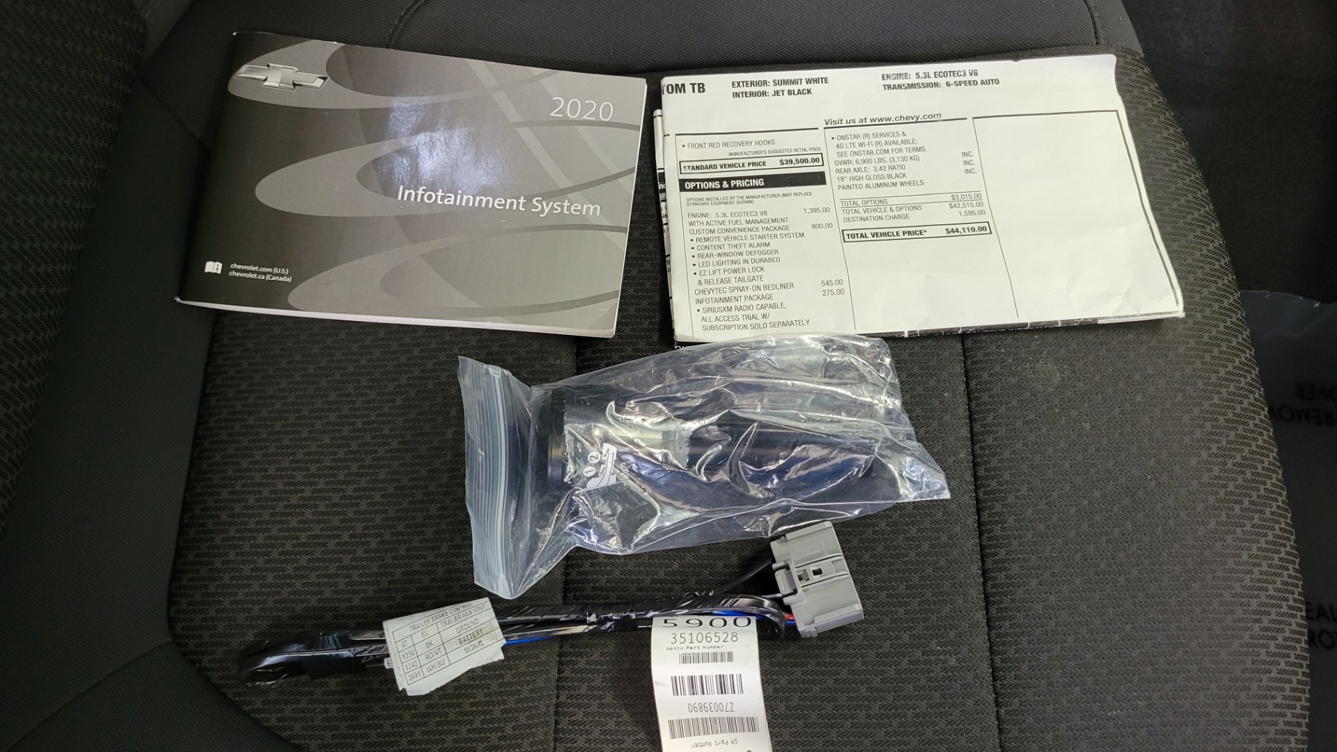 Used 2020 Chevrolet SILVERADO 1500 CUSTOM TRAIL BOSS 4X4 5.3L / REMOTE START / WIFI / REARVIEW for sale Sold at Formula Imports in Charlotte NC 28227 91