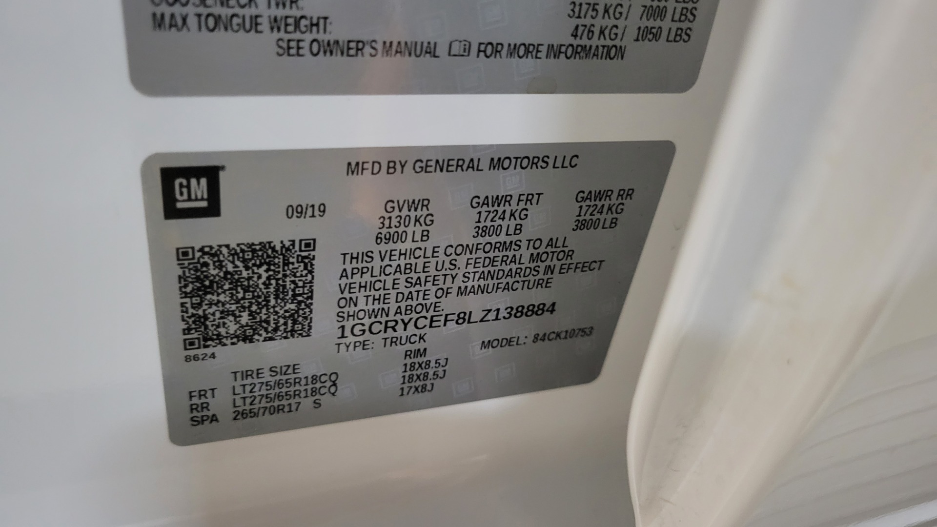 Used 2020 Chevrolet SILVERADO 1500 CUSTOM TRAIL BOSS 4X4 5.3L / REMOTE START / WIFI / REARVIEW for sale Sold at Formula Imports in Charlotte NC 28227 93