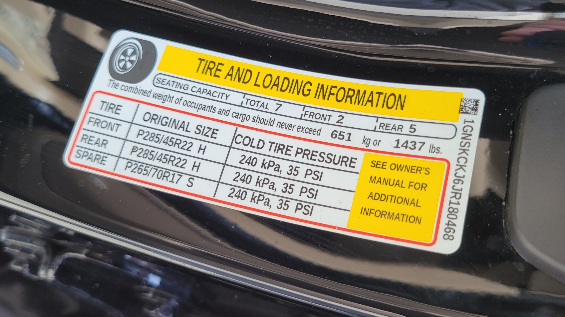 Used 2018 Chevrolet TAHOE PREMIER 6.2L 4X4 / RST EDITION / NAV / DVD / HUD / SUNROOF / REARVIEW for sale Sold at Formula Imports in Charlotte NC 28227 99