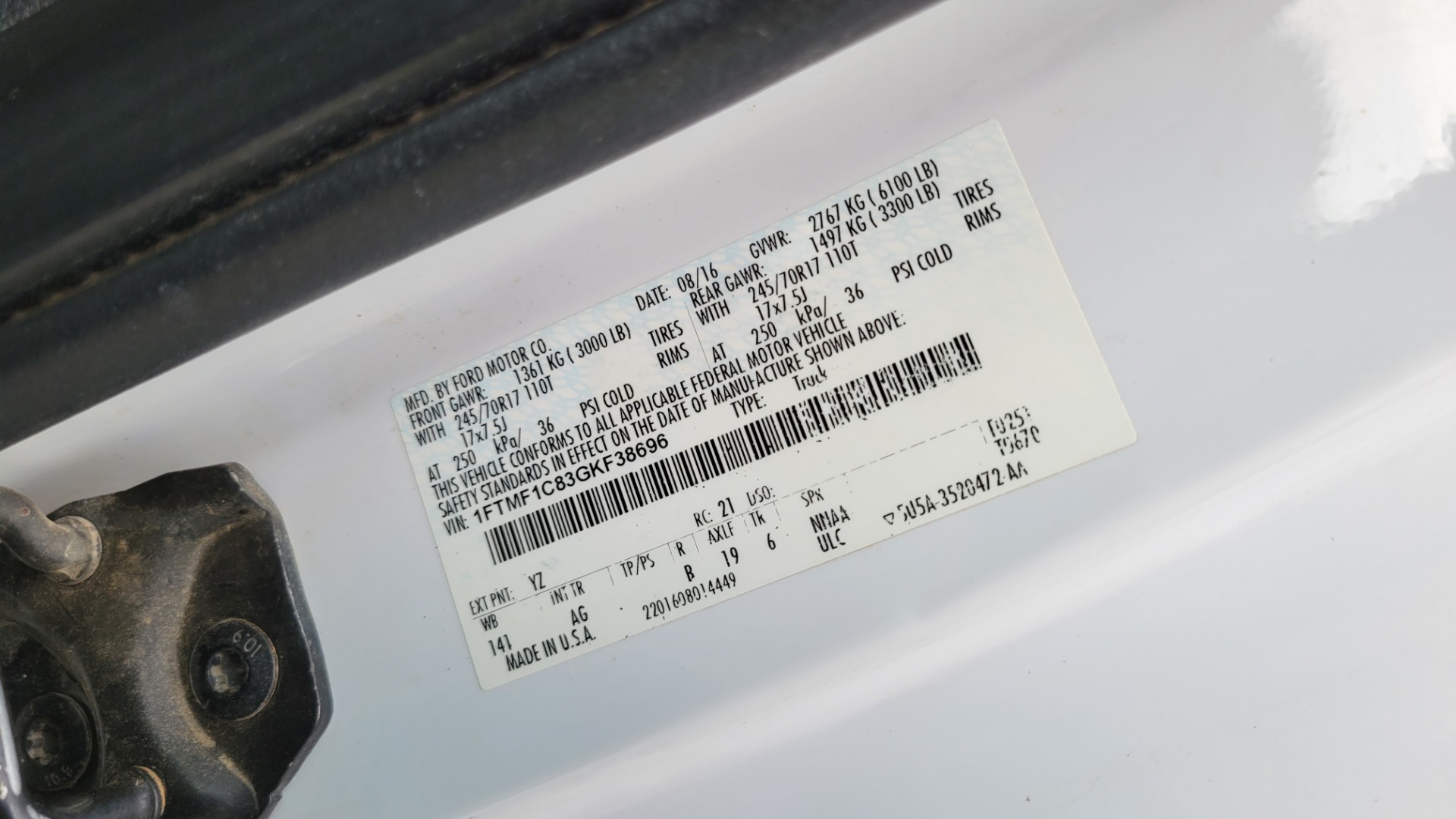 Used 2016 Ford F-150 XL REGULAR CAB 4X2 / 3.5L V6 / 6-SPD AUTO / TOWING / TOOL BOX for sale Sold at Formula Imports in Charlotte NC 28227 54