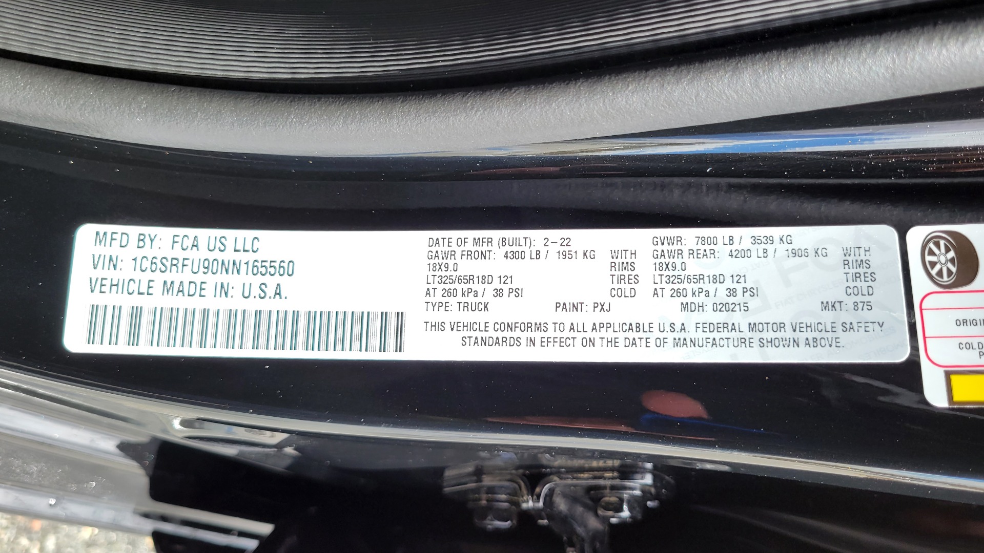 Used 2022 Ram 1500 TRX 6.2L SUPERCHARGED 702HP CREWCAB / LEVEL 2 / NAV / REARVIEW for sale Sold at Formula Imports in Charlotte NC 28227 86