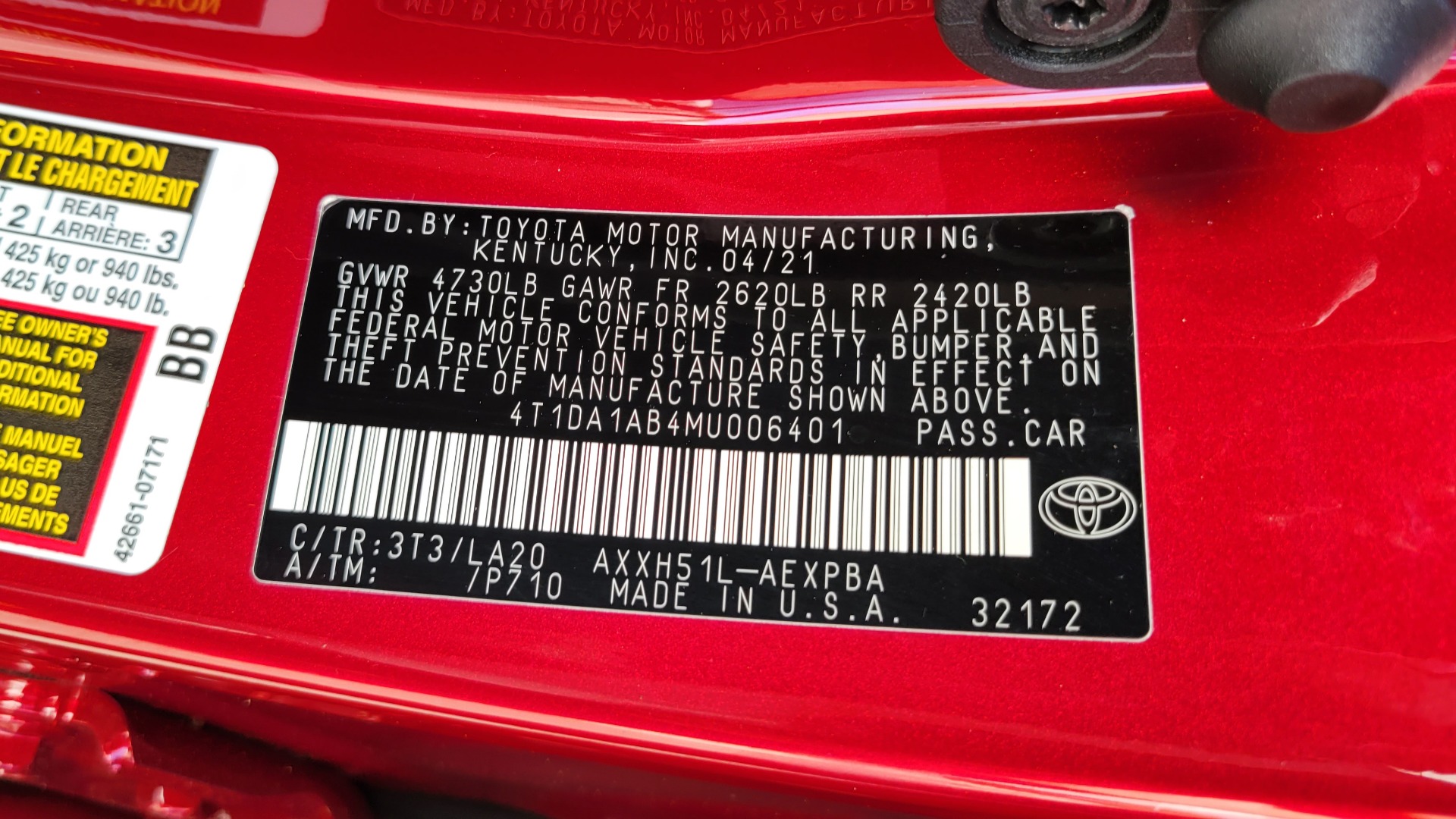 Used 2021 Toyota AVALON HYBRID LIMITED 2.5L SEDAN / NAV / SUNROOF / JBL SND / REARVIEW for sale Sold at Formula Imports in Charlotte NC 28227 81