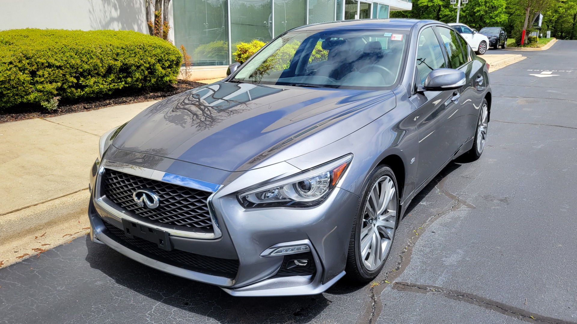 Used 2018 INFINITI Q50 3.0T SPORT AWD / ESSENTIALS / NAV / SUNROOF / HTD STS / REARVIEW for sale Sold at Formula Imports in Charlotte NC 28227 2