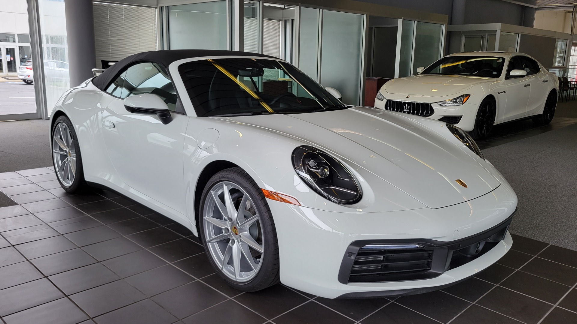 Used 2021 Porsche 911 CARRERA CABRIOLET / PREM PKG / INNODRIVE / CHRONO / BURMESTER / REARVIEW for sale Sold at Formula Imports in Charlotte NC 28227 100