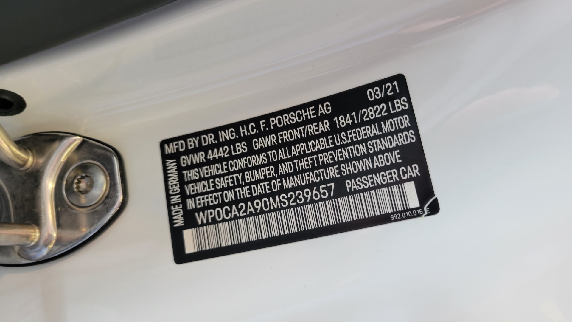 Used 2021 Porsche 911 CARRERA CABRIOLET / PREM PKG / INNODRIVE / CHRONO / BURMESTER / REARVIEW for sale Sold at Formula Imports in Charlotte NC 28227 102