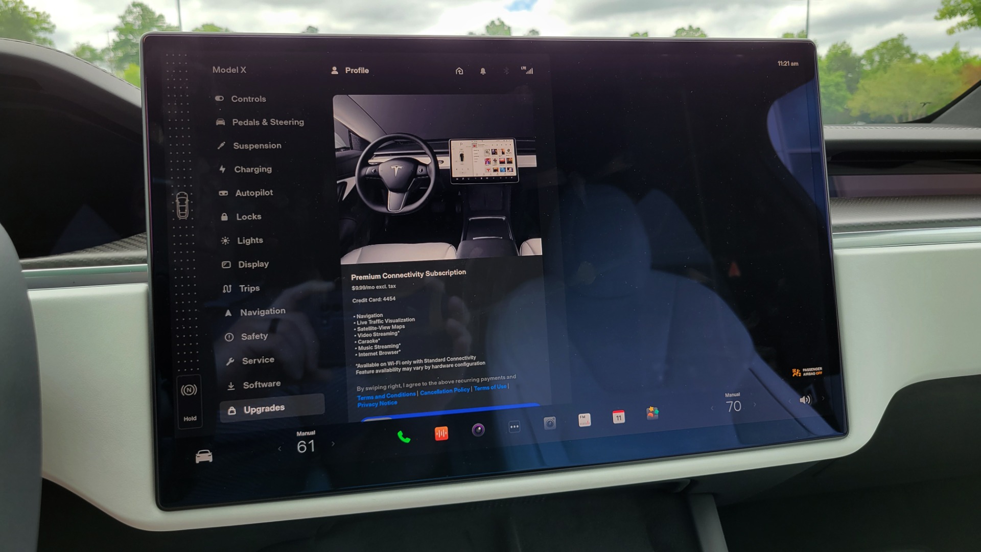 Used 2022 Tesla MODEL X PLAID 1020HP AWD SEDAN / NAV / GLASS ROOF / 3-ROWS / REARVIEW/ LOW MILES for sale Sold at Formula Imports in Charlotte NC 28227 62