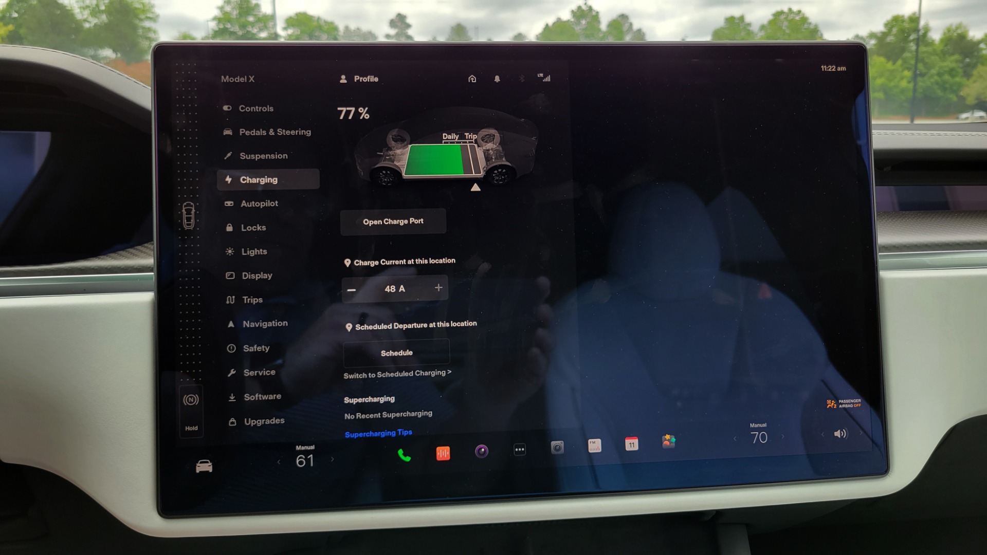 Used 2022 Tesla MODEL X PLAID 1020HP AWD SEDAN / NAV / GLASS ROOF / 3-ROWS / REARVIEW/ LOW MILES for sale Sold at Formula Imports in Charlotte NC 28227 65