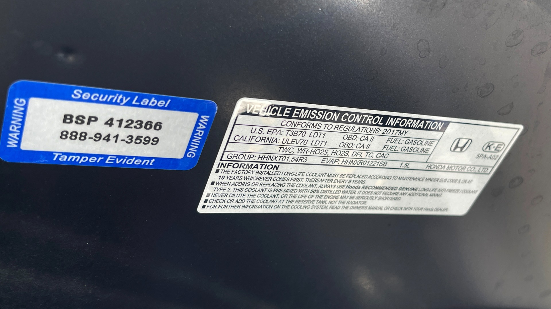 Used 2017 Honda CR-V EX-L / 1.5L TURBO / SUNROOF / BLIND SPOT SYSTEM / REARVIEW for sale Sold at Formula Imports in Charlotte NC 28227 12