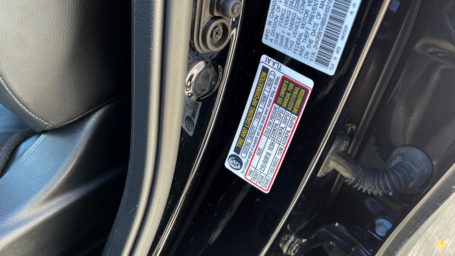 Used 2017 Honda CR-V EX-L / 1.5L TURBO / SUNROOF / BLIND SPOT SYSTEM / REARVIEW for sale Sold at Formula Imports in Charlotte NC 28227 27