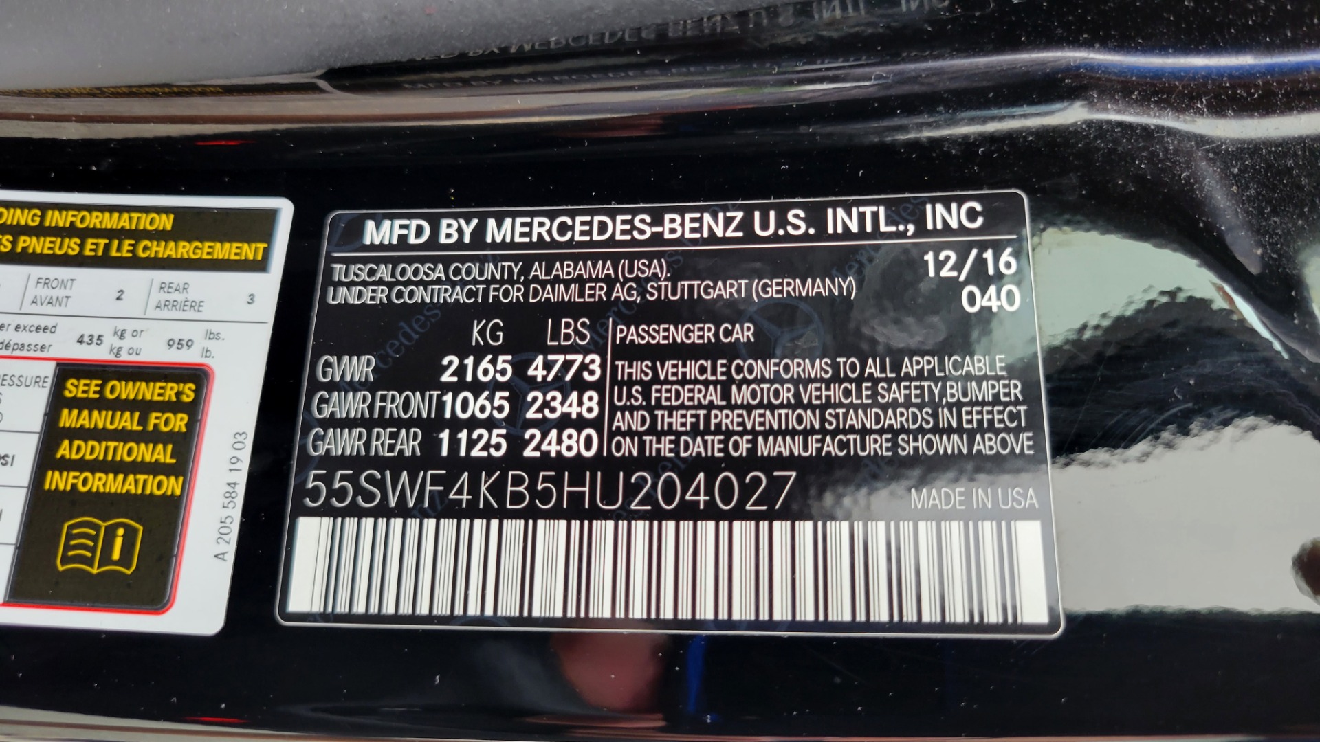 Used 2017 Mercedes-Benz C-Class C 300 for sale Sold at Formula Imports in Charlotte NC 28227 86