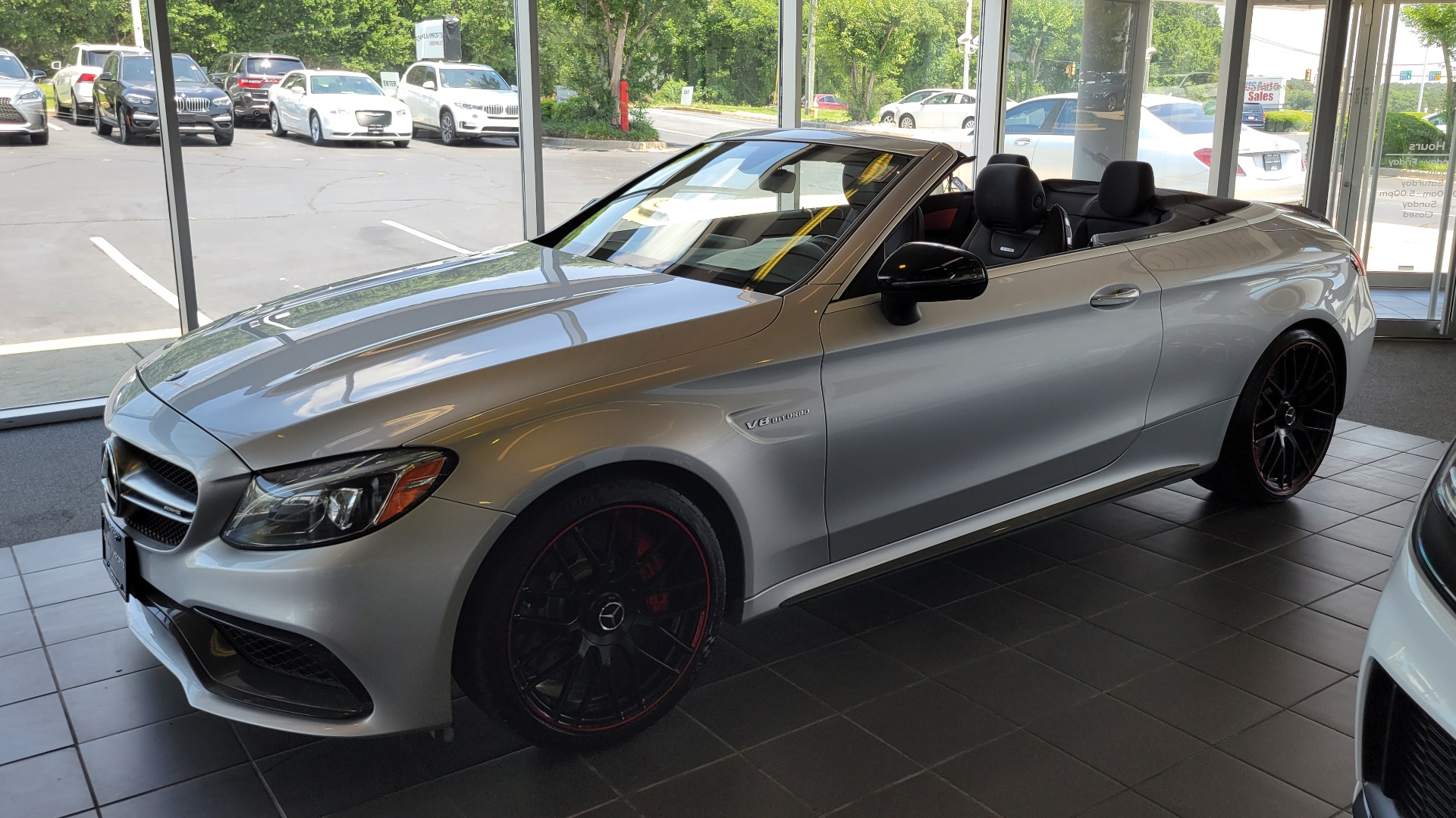 Used 2018 Mercedes-Benz C-CLASS AMG C 63 S CABRIOLET / 4.0L V8 / 7-SPD AUTO / PREMIUM / AMG PERF for sale $71,995 at Formula Imports in Charlotte NC 28227 2