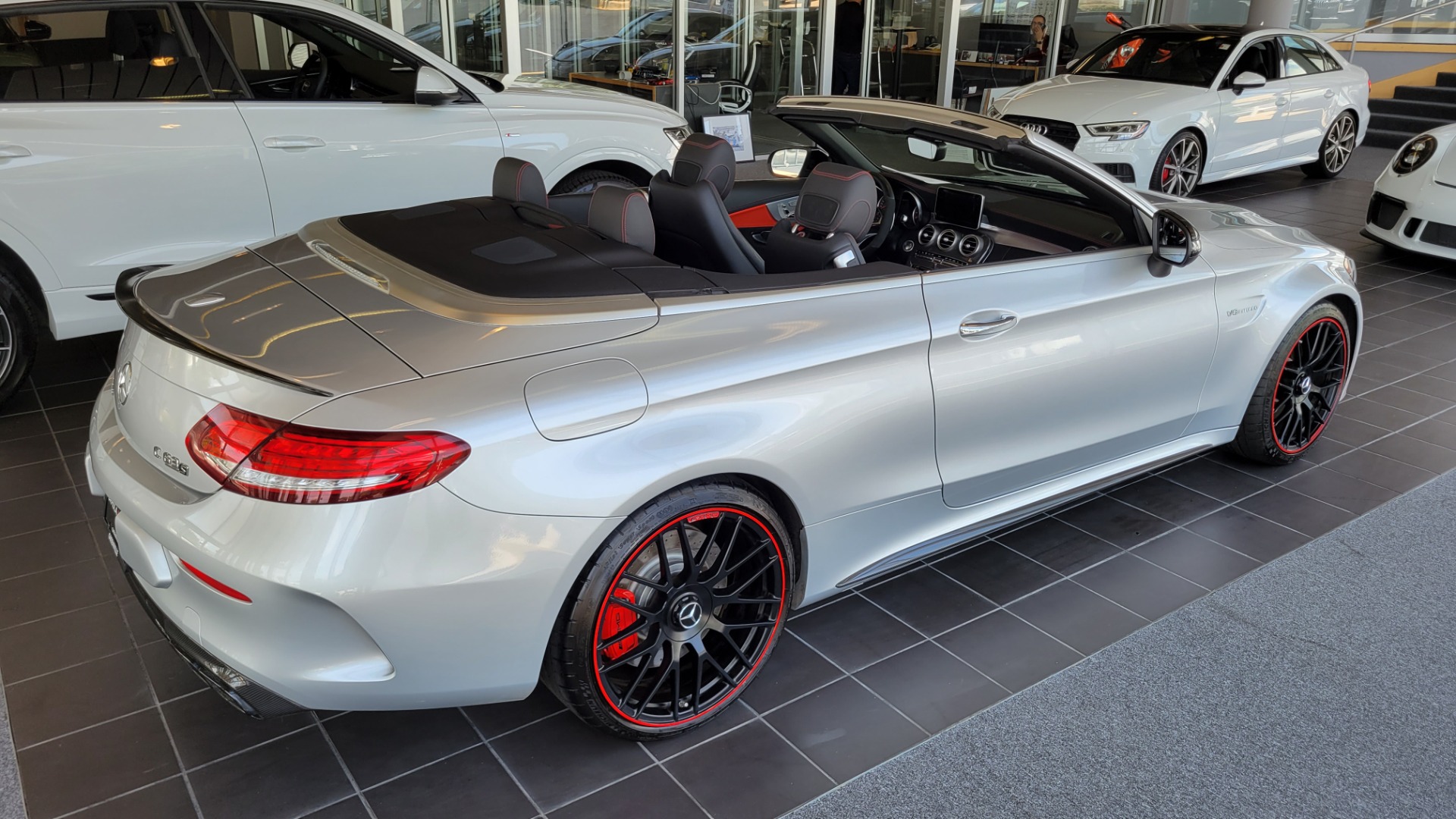 Used 2018 Mercedes-Benz C-CLASS AMG C 63 S CABRIOLET / 4.0L V8 / 7-SPD AUTO / PREMIUM / AMG PERF for sale $71,995 at Formula Imports in Charlotte NC 28227 6