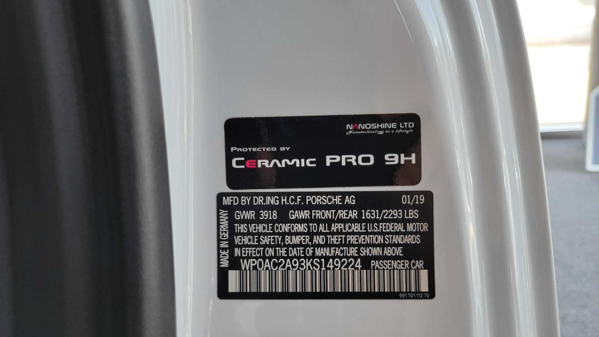 Used 2019 Porsche 911 GT3 4.0L 520HP COUPE / PDK 7-SPD / BOSE / APPLE / REARVIEW for sale Sold at Formula Imports in Charlotte NC 28227 92