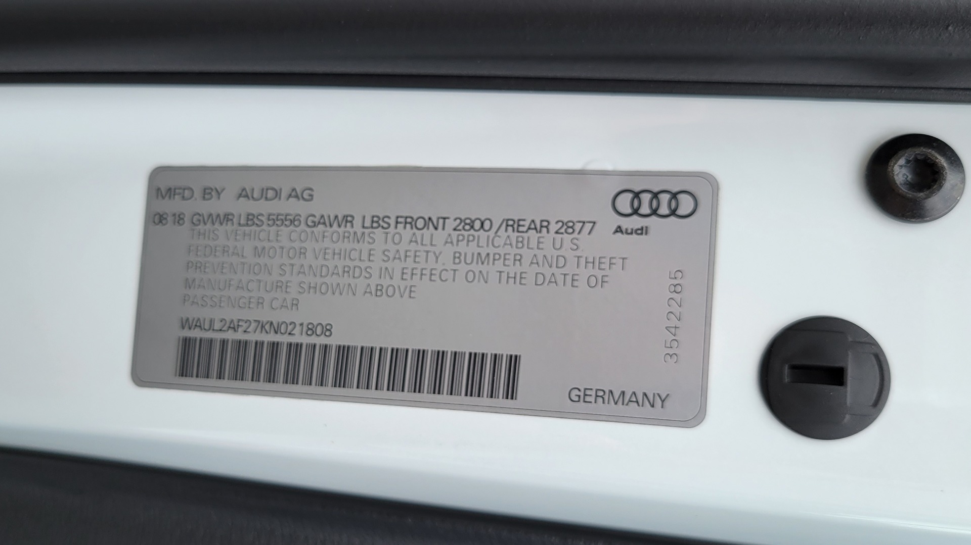 Used 2019 Audi A6 PREMIUM PLUS / DRVR ASST / WARM WTHR / CLD WTHR / NAV / CAMERA for sale Sold at Formula Imports in Charlotte NC 28227 101