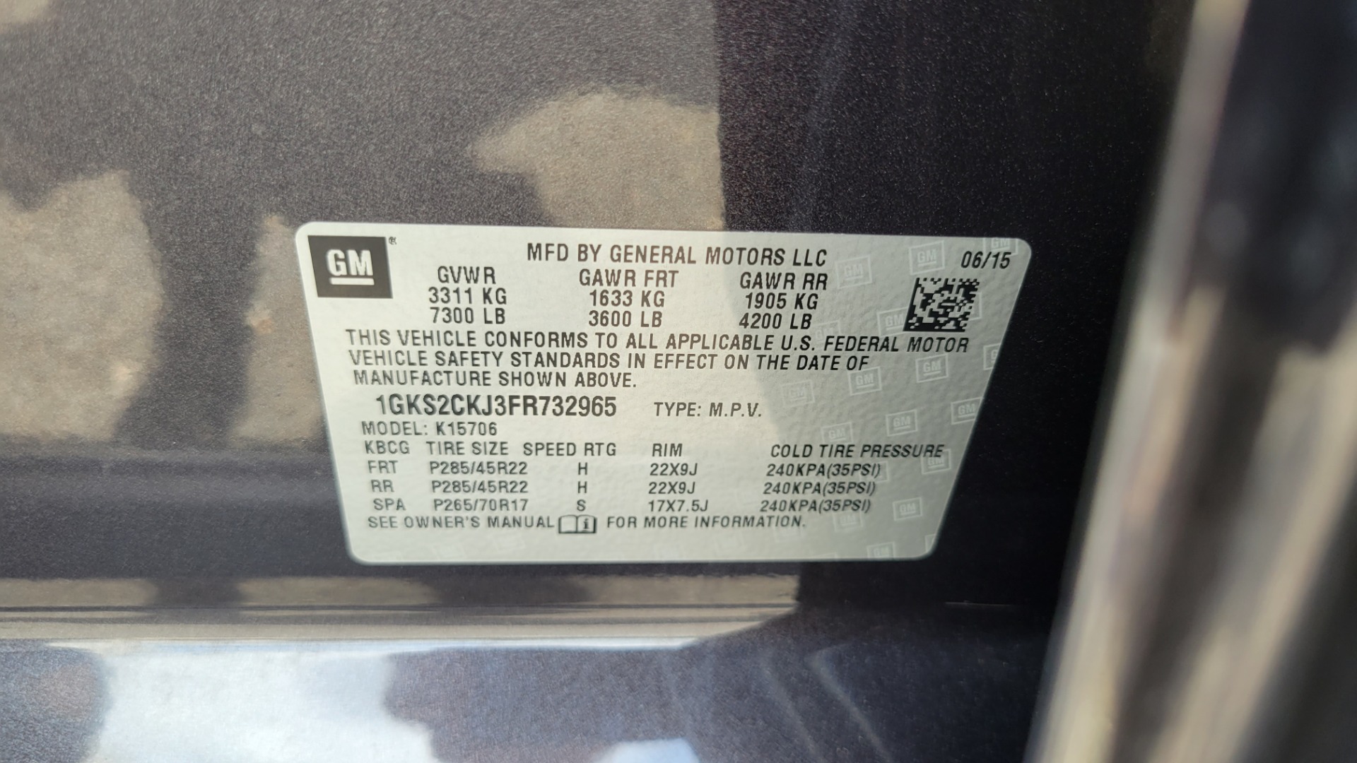 Used 2015 GMC YUKON DENALI 4WD / 6.2L / 8-SPD / NAV / BOSE / SUNROOF / CAMERA / 3-ROW for sale Sold at Formula Imports in Charlotte NC 28227 111