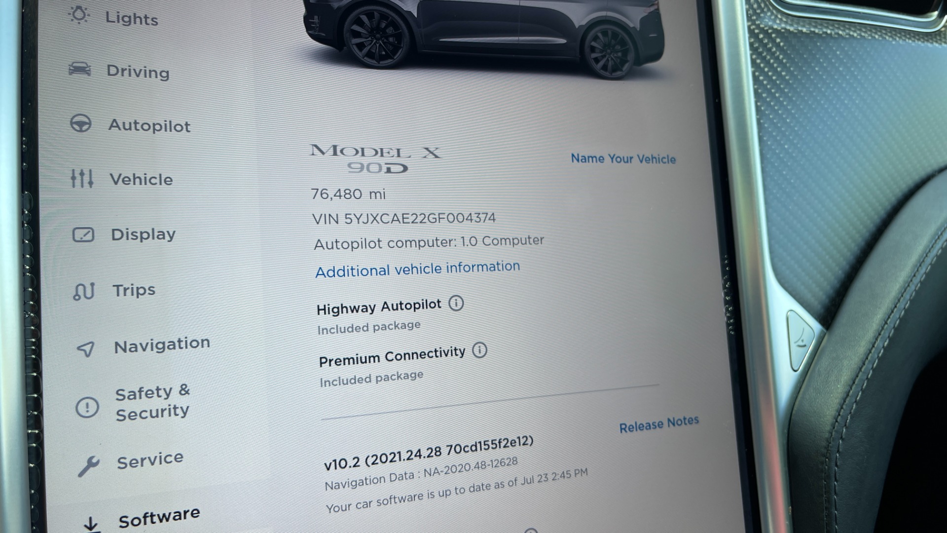 Used 2016 Tesla Model X 90D / AUTOPILOT / 3RD ROW / FALCON DOORS / ADJUSTABLE SUSPENSION for sale $62,995 at Formula Imports in Charlotte NC 28227 61