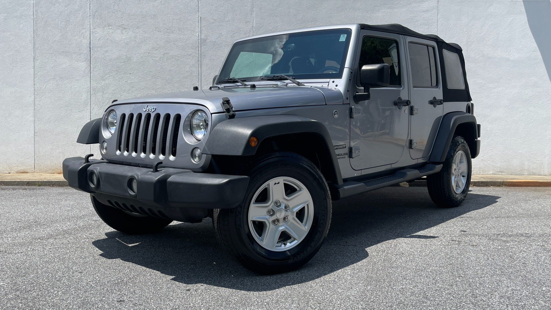 Used 2017 Jeep Wrangler Unlimited Sport S 4X4 / CONNECTIVITY GROUP / SOFT TOP / AUTO for sale Sold at Formula Imports in Charlotte NC 28227 1