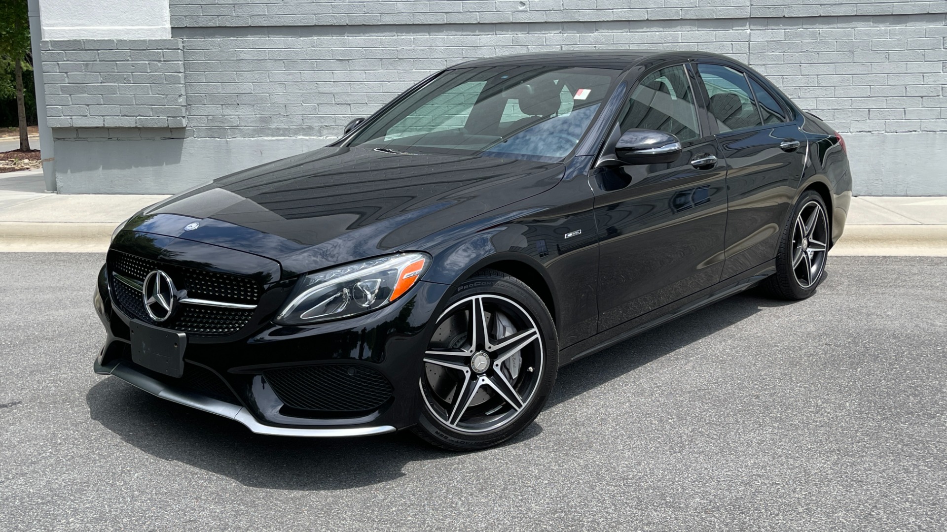 Used 2016 Mercedes-Benz C-Class C 450 AMG / AMBIENT LIGHTING / PREMIUM 2 / DARK WOOD TRIM / RED LEATHER for sale $37,499 at Formula Imports in Charlotte NC 28227 2