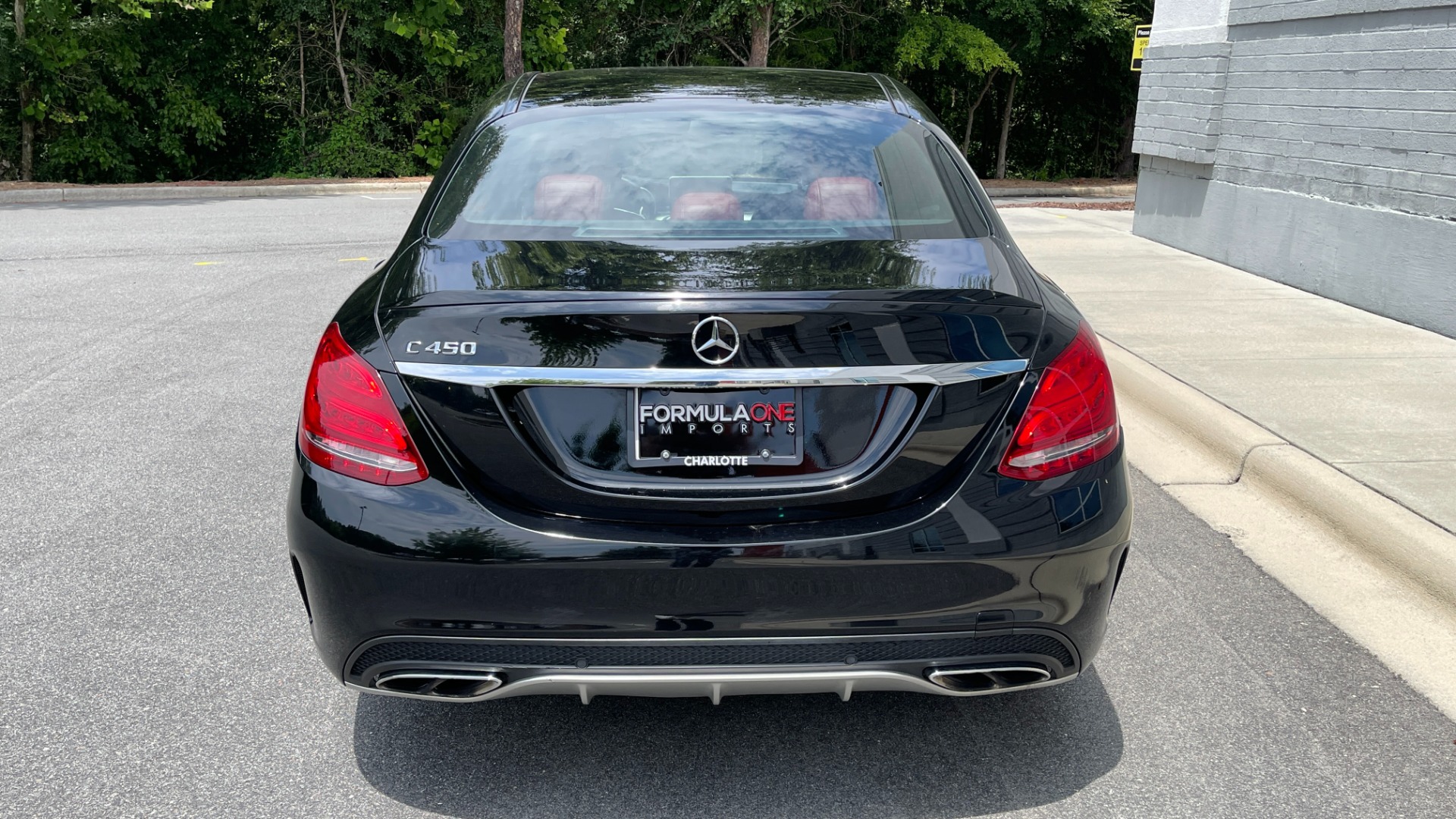 Used 2016 Mercedes-Benz C-Class C 450 AMG / AMBIENT LIGHTING / PREMIUM 2 / DARK WOOD TRIM / RED LEATHER for sale $37,499 at Formula Imports in Charlotte NC 28227 7