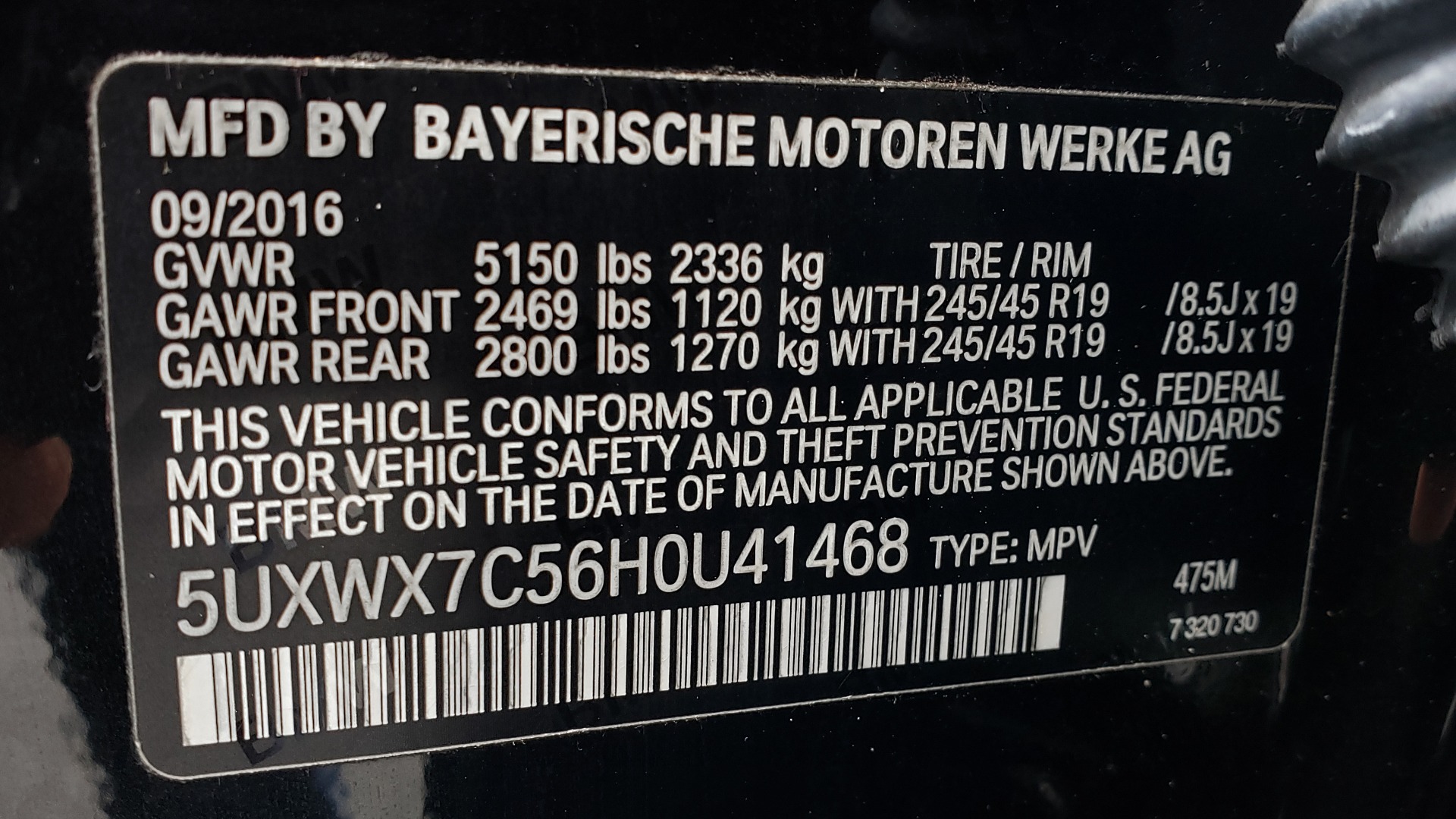 Used 2017 BMW X3 XDRIVE35I M-SPORT / DRVR ASST PLUS / TECHNOLOGY / HUD / BLIND SPOT for sale Sold at Formula Imports in Charlotte NC 28227 83