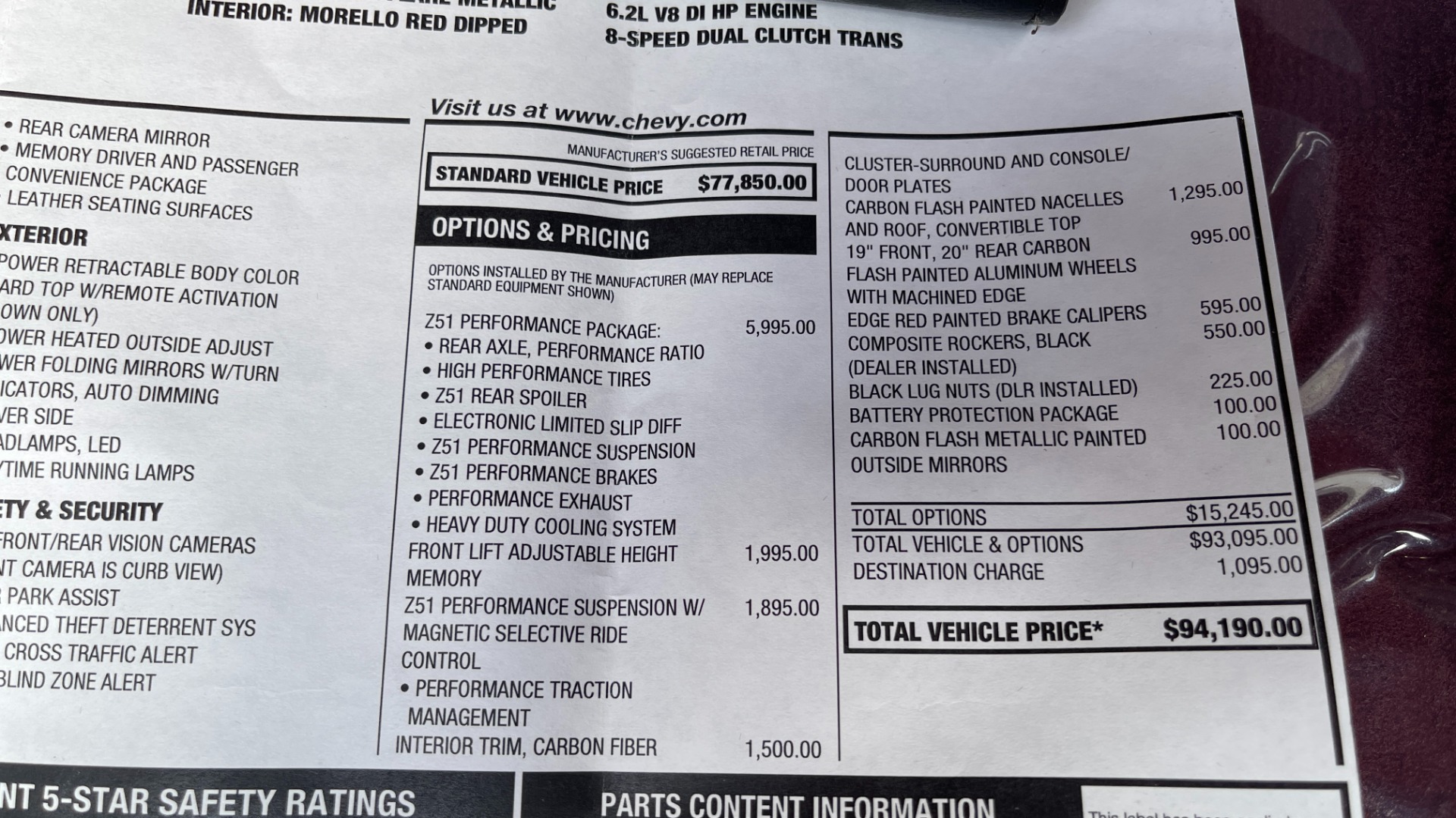 Used 2021 Chevrolet Corvette 3LT CONVERTIBLE MORELLO / Z51 / FRONT LIFT for sale $100,900 at Formula Imports in Charlotte NC 28227 58