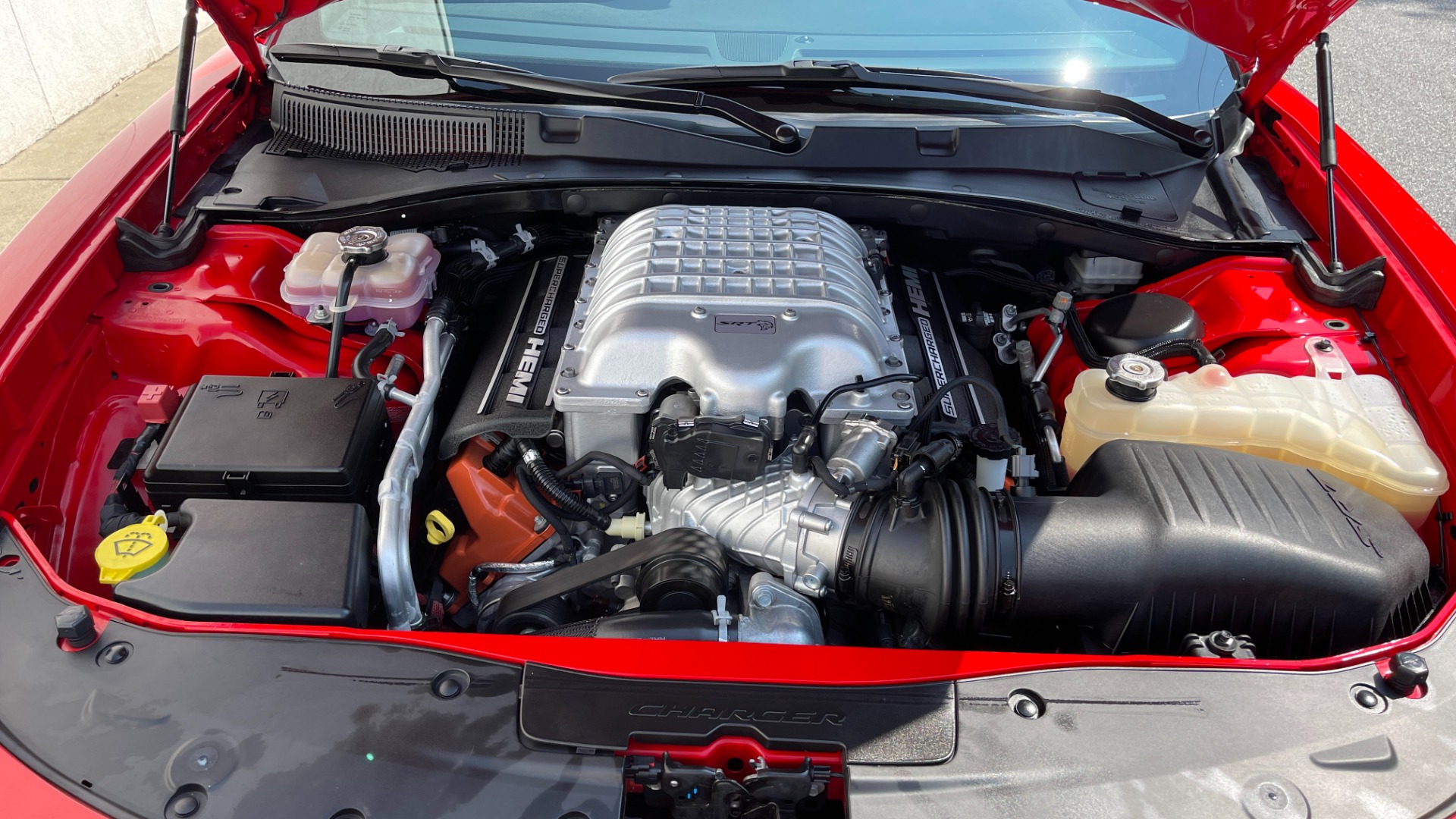 Used 2017 Dodge Charger SRT HELLCAT / HEMI SUPERCHARGED / 20IN WHEELS / SUNROOF / RED SEAT BELTS for sale $63,750 at Formula Imports in Charlotte NC 28227 22