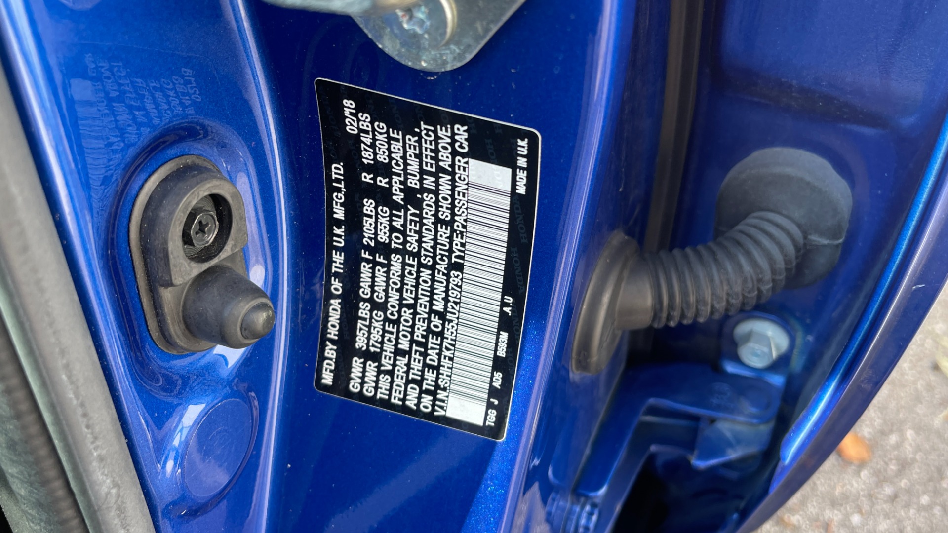 Used 2018 Honda Civic Hatchback EX / LEATHER / BACKUP CAMERA / ALLOY WHEELS for sale $26,495 at Formula Imports in Charlotte NC 28227 45