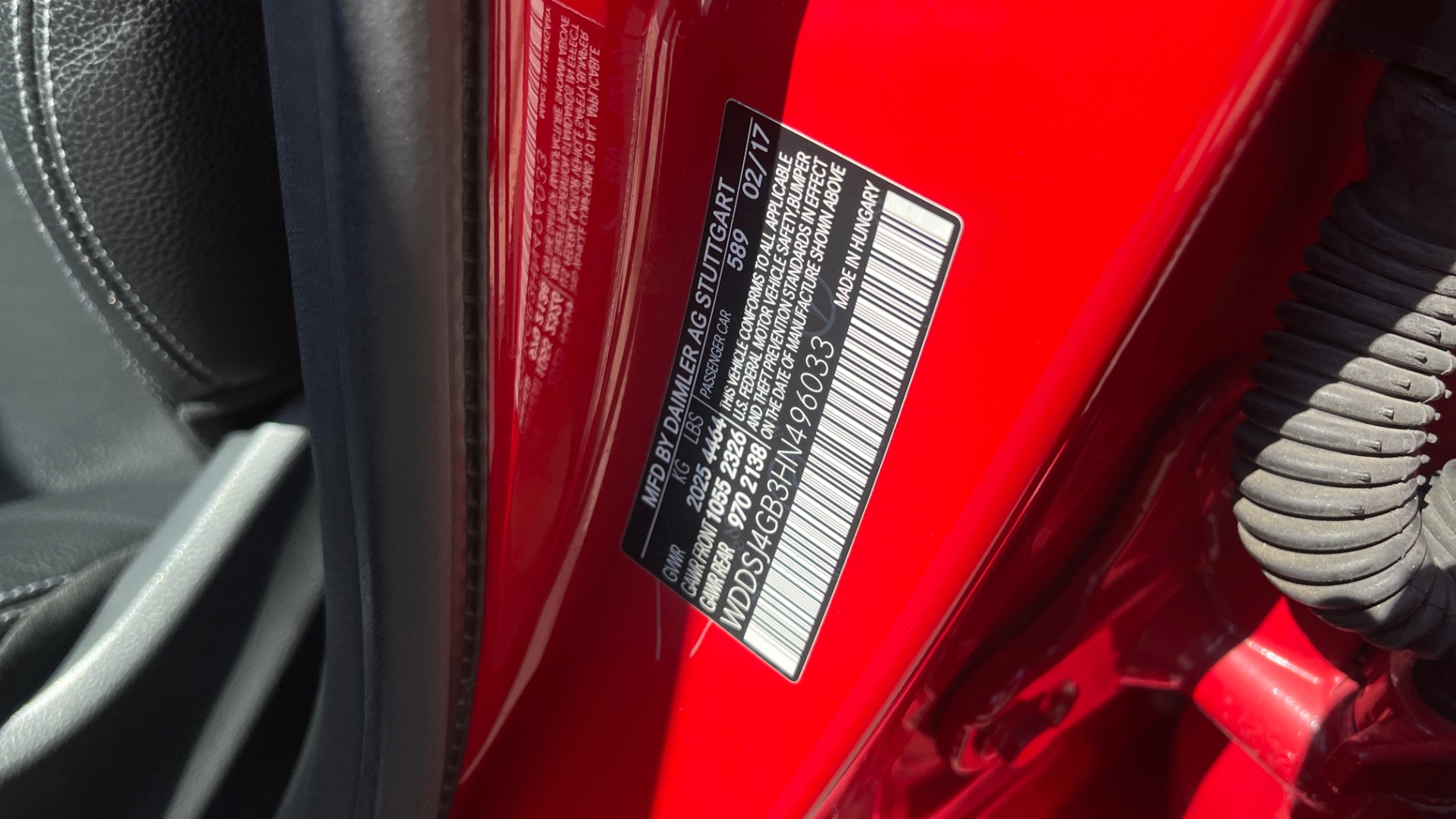 Used 2017 Mercedes-Benz CLA CLA250 / PREMIUM / CONVENIENCE / AMBIENT LIGHTS / BLACK TRIM / SPOILER for sale Sold at Formula Imports in Charlotte NC 28227 32