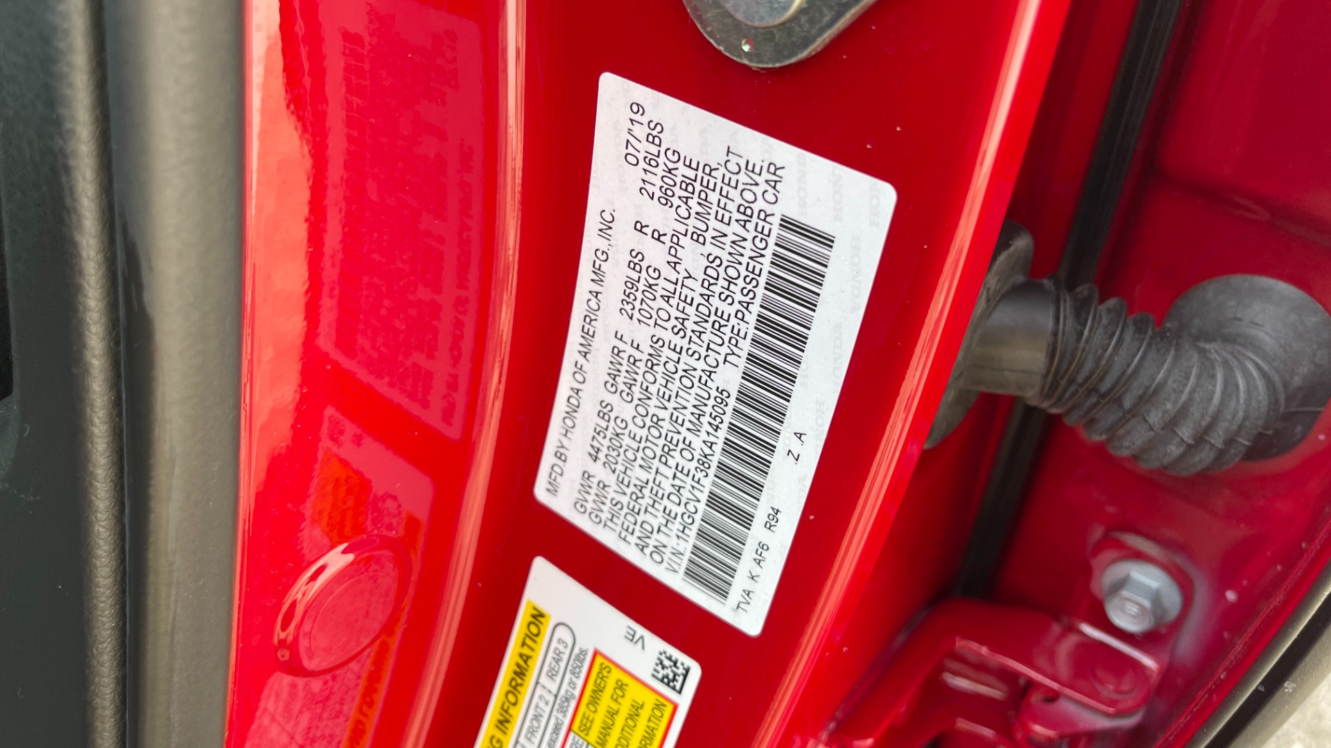 Used 2019 Honda Accord Sedan Sport 1.5T for sale Sold at Formula Imports in Charlotte NC 28227 51