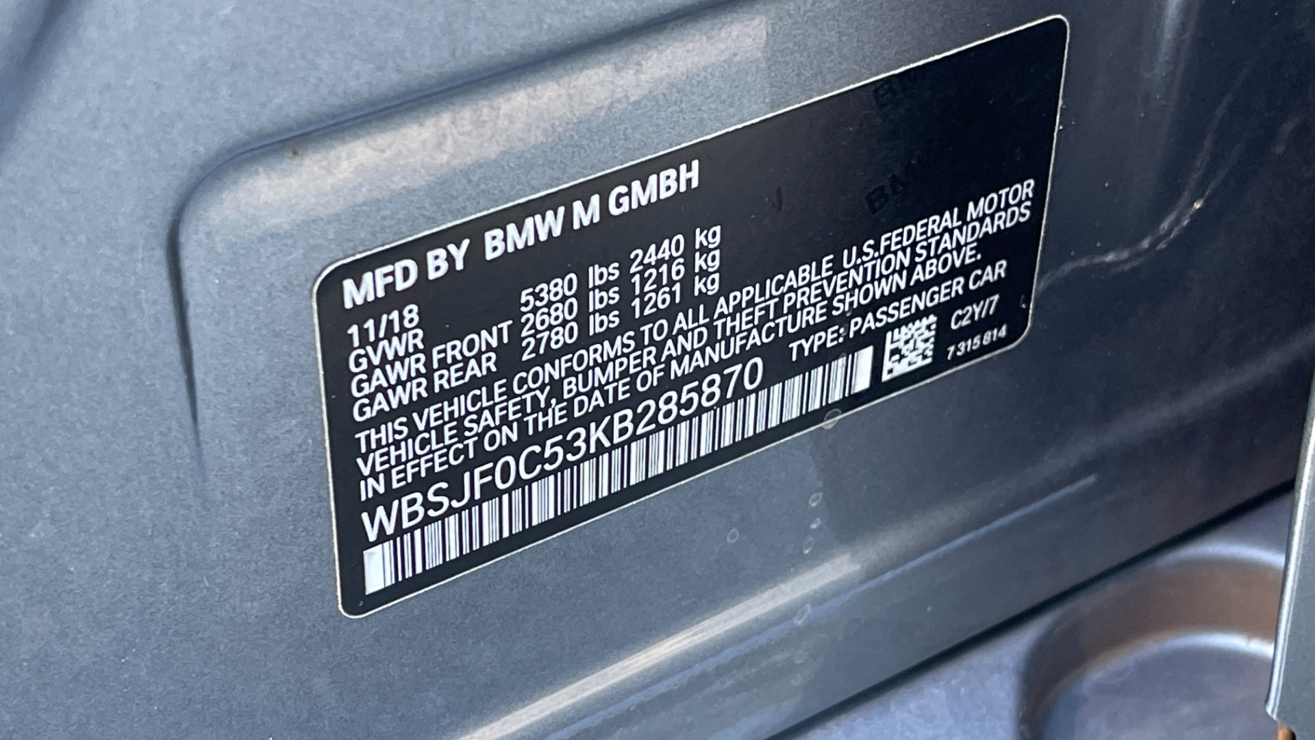 Used 2019 BMW M5 COMPETITION / EXECUTIVE PACKAGE / TWIN TURBO / MERINO LEATHER for sale Sold at Formula Imports in Charlotte NC 28227 44