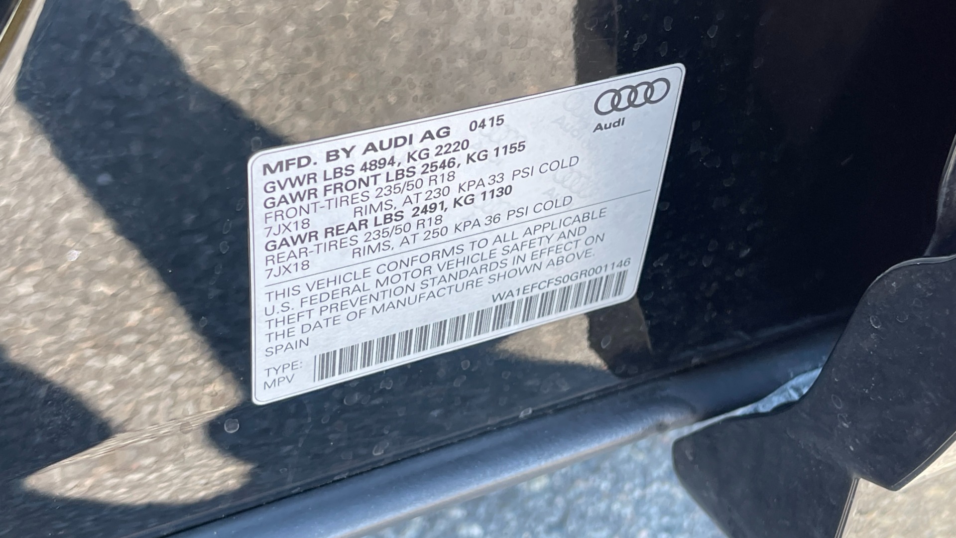 Used 2016 Audi Q3 PREMIUM PLUS / LEATHER / BACKUP CAMERA / HOMELINK / SIRIUS XM / AWD for sale Sold at Formula Imports in Charlotte NC 28227 38