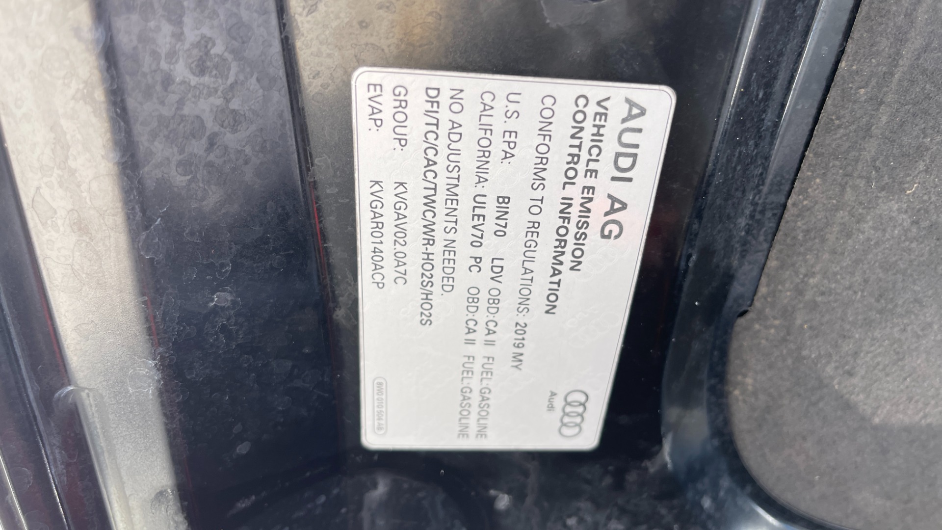Used 2019 Audi A4 PREMIUM PLUS / COLD WEATHER / AUDI BEAM RINGS / LEATHER / QUATTRO AWD for sale Sold at Formula Imports in Charlotte NC 28227 36