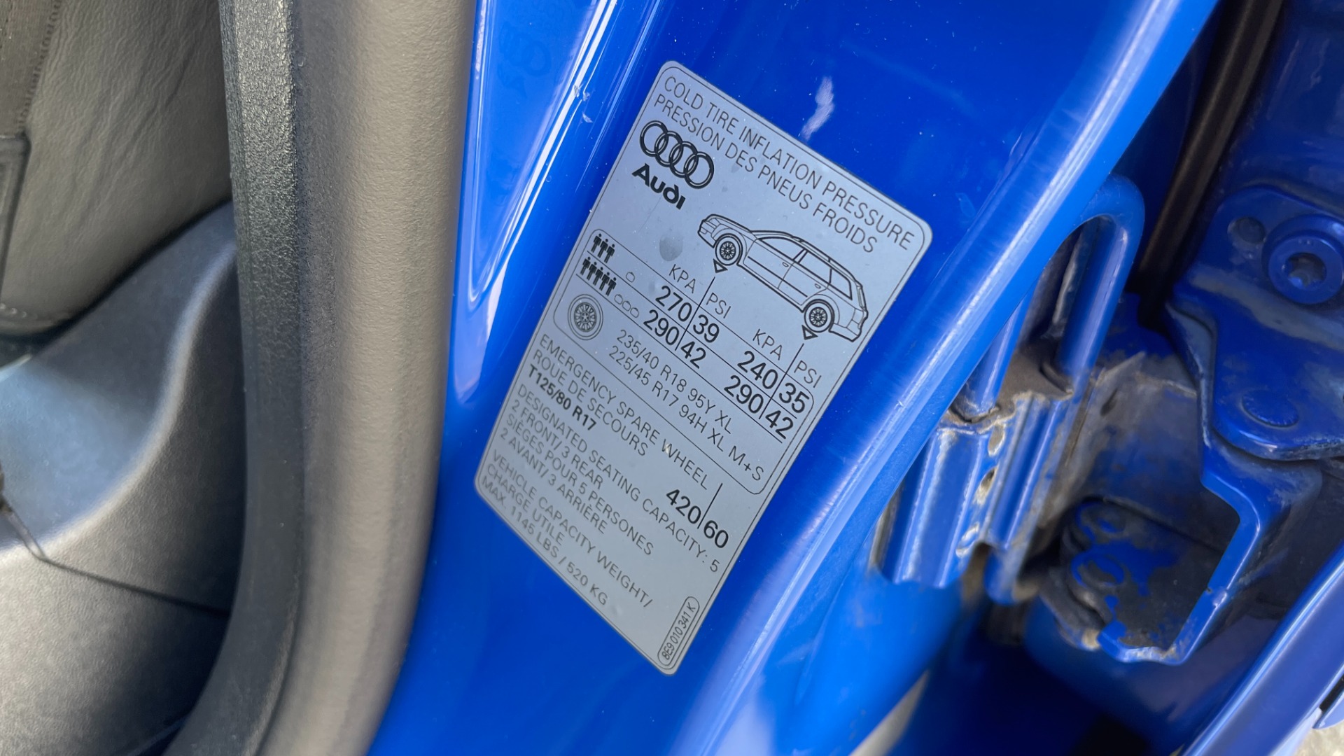 Used 2004 Audi S4 AVANT QUATTRO / VF500 SUPERCHARGED / 4.2L V8 / NOGARO BLUE PEARL for sale $32,995 at Formula Imports in Charlotte NC 28227 43