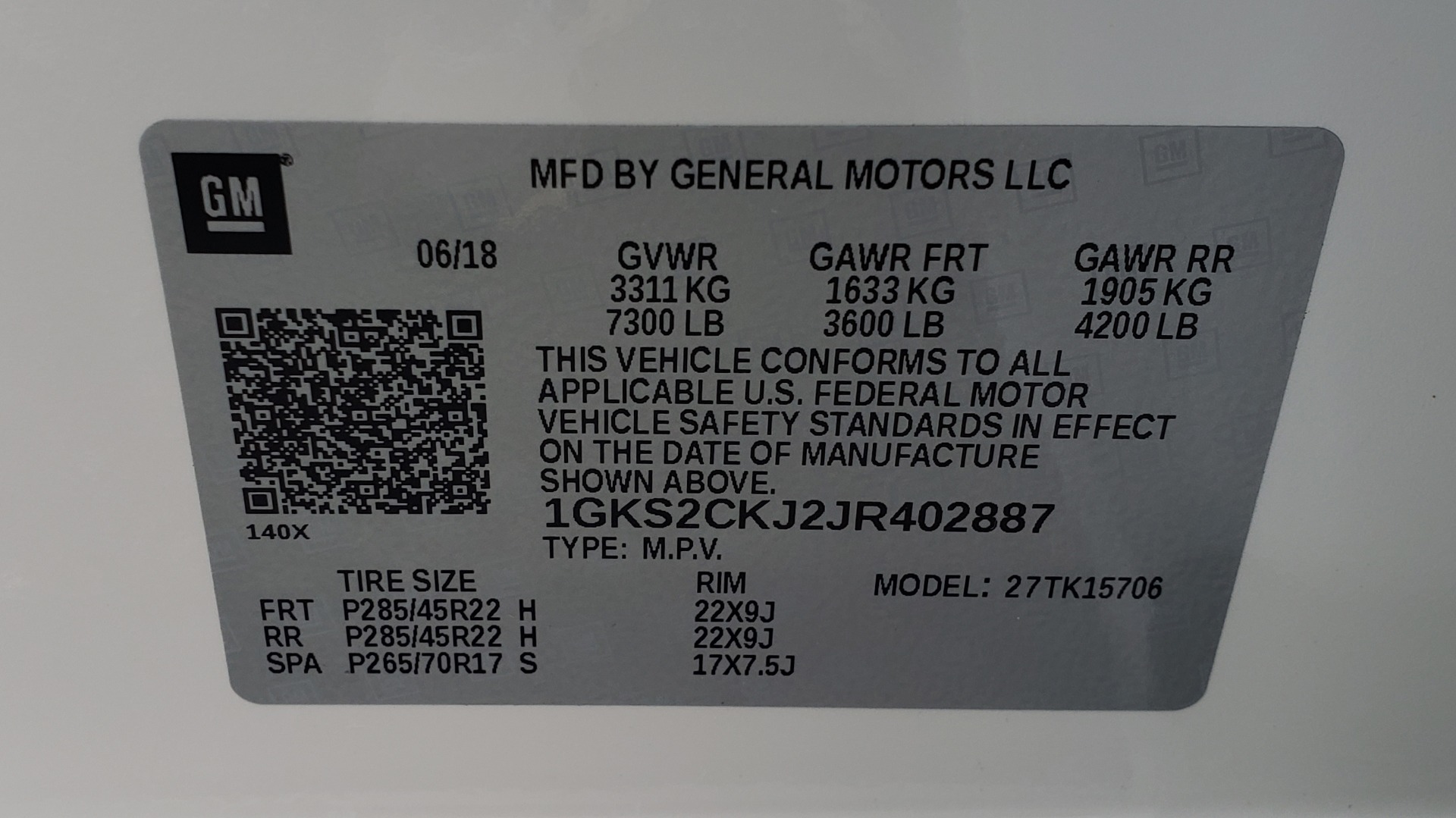 Used 2018 GMC YUKON DENALI 4WD / NAV / SUNROOF / BOSE / 3-ROW / REARVIEW for sale Sold at Formula Imports in Charlotte NC 28227 100