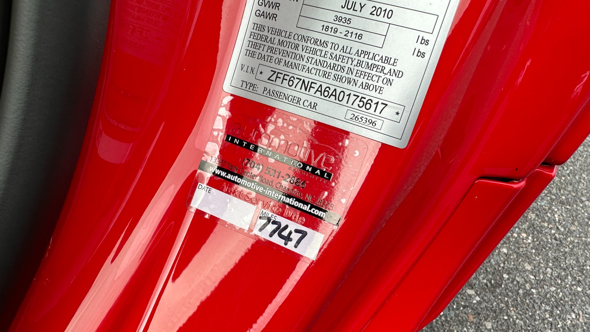 Used 2010 Ferrari 458 ITALIA ROSSO CORSA / LOW MILES / CRUISE CONTROL / FERRARI SHIELDS / PPF for sale Sold at Formula Imports in Charlotte NC 28227 63