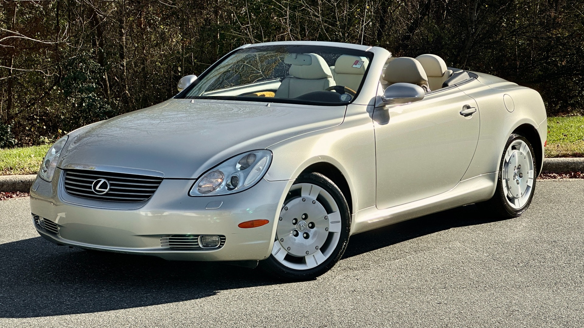 Used 2003 Lexus SC 430 HARD TOP CONVERTIBLE / TAN LEATHER INTERIOR / LOW MILES / 4.3L V8 ENGINE for sale $23,995 at Formula Imports in Charlotte NC 28227 1