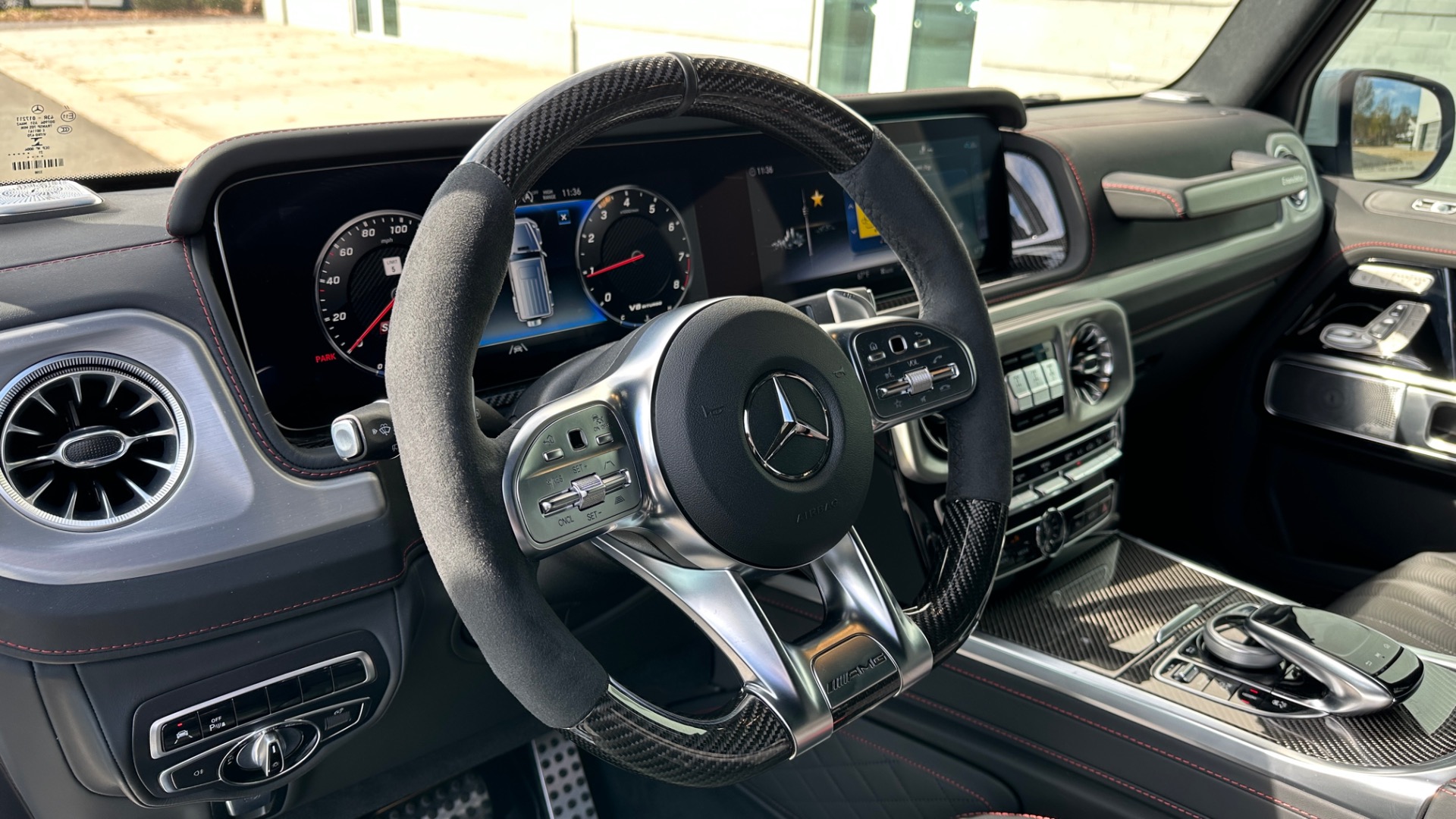 Used 2021 Mercedes-Benz G-Class AMG G63 / AMG EXCLUSIVE INTERIOR / CARBON FIBER / DIAMOND STITCH / 21IN AMG for sale Sold at Formula Imports in Charlotte NC 28227 34