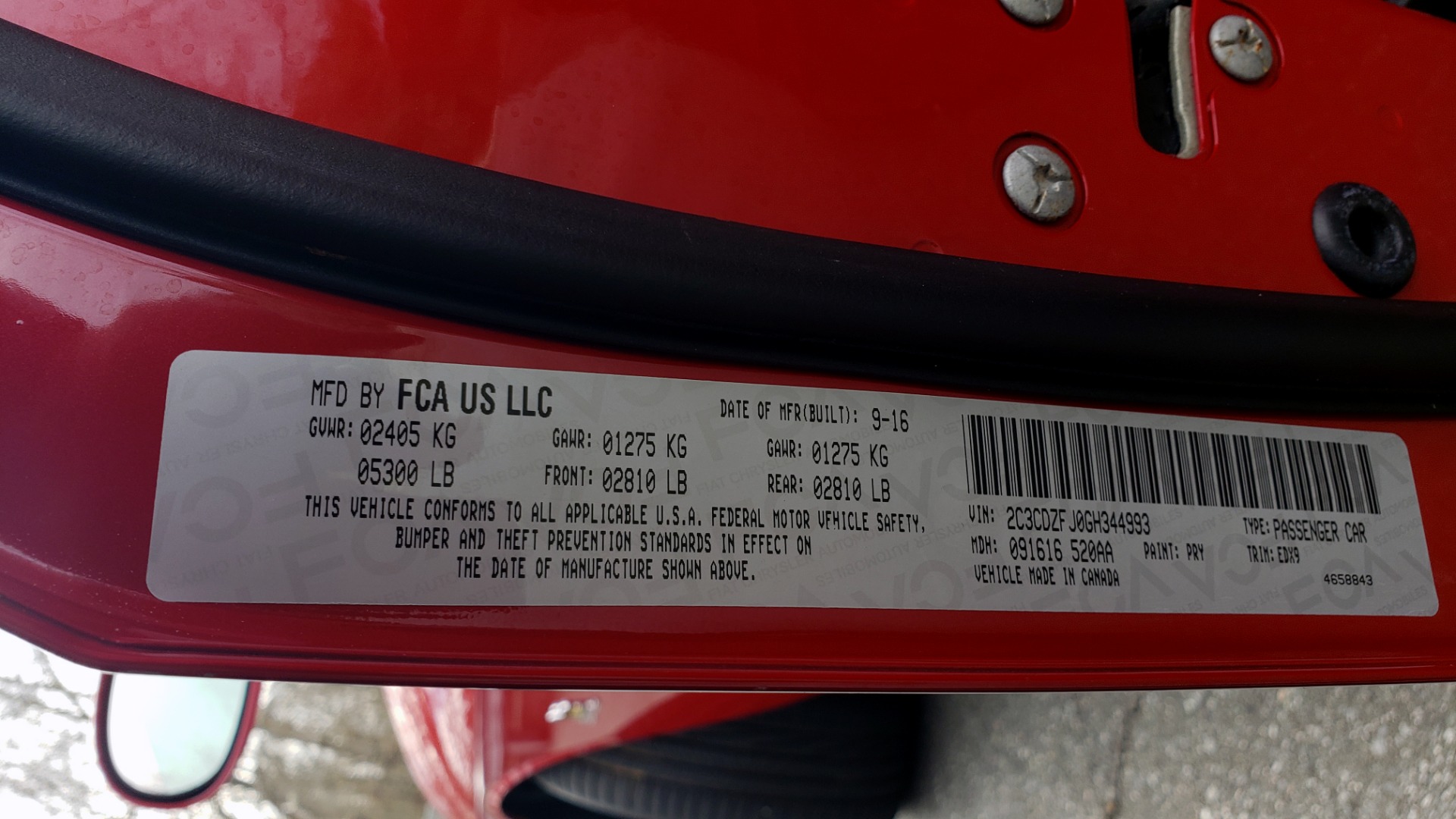 Used 2016 Dodge CHALLENGER R/T SCAT PACK / TECHNOLOGY / ALPINE / 6-SPEED MAN for sale Sold at Formula Imports in Charlotte NC 28227 83