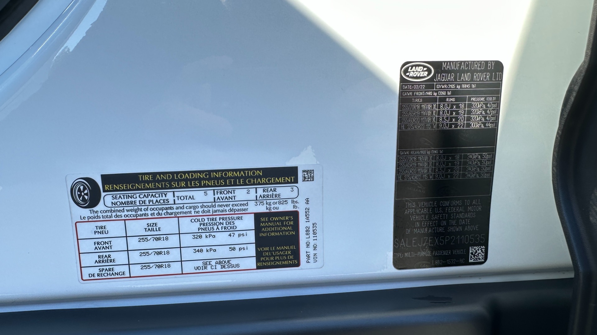 Used 2023 Land Rover Defender S / 30TH ANNIVERSARY EDITION / AIR SUSPENSION / TOWING / OFFROAD PACKAGE for sale Sold at Formula Imports in Charlotte NC 28227 53