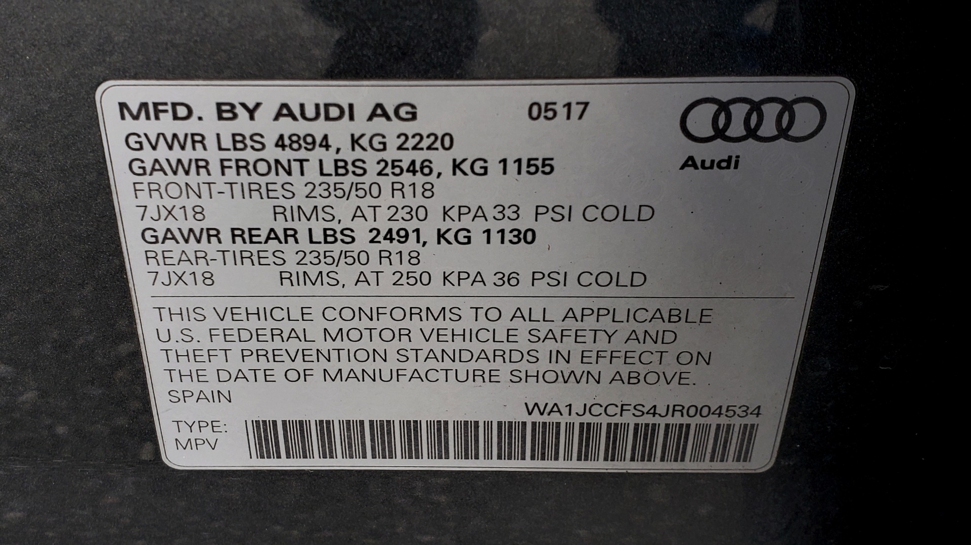 Used 2018 Audi Q3 2.0T PREMIUM PLUS / AWD / PANO-ROOF / REARVIEW for sale Sold at Formula Imports in Charlotte NC 28227 86