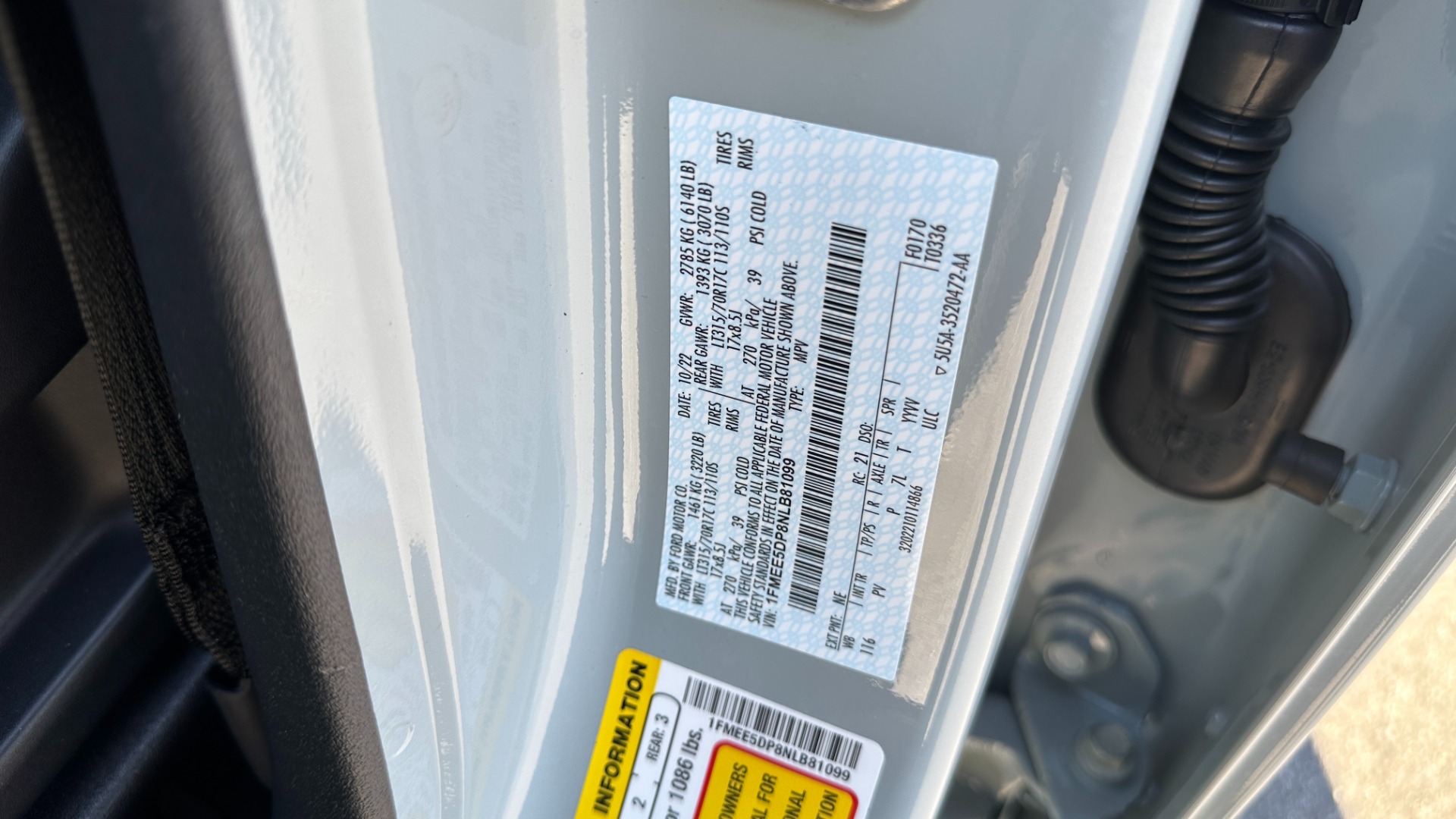Used 2022 Ford Bronco WILDTRAK / HOSS SUSPENSION / HARD TOP / 2.7L ECOBOOST / FLOOR LINERS for sale Sold at Formula Imports in Charlotte NC 28227 14