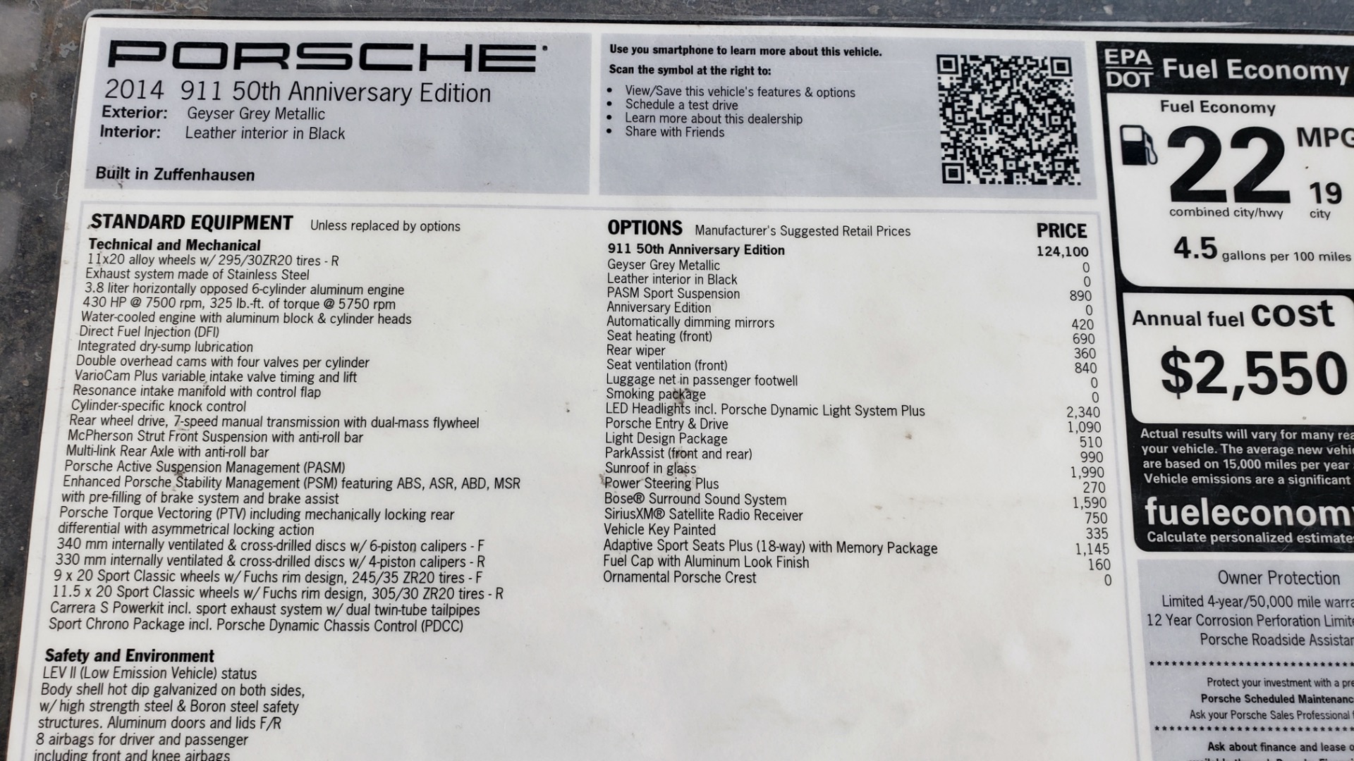 Used 2014 Porsche 911 50TH ANNIVERSARY EDITION / NAV / BOSE / 7-SPEED MANUAL for sale Sold at Formula Imports in Charlotte NC 28227 100