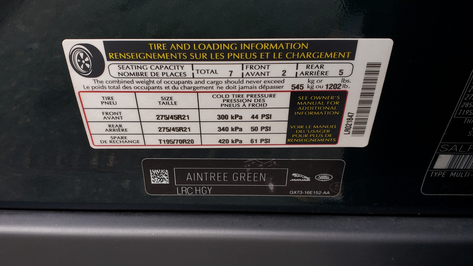 Used 2017 Land Rover DISCOVERY HSE LUXURY / 4WD / NAV / VISION ASST / DRIVE PKG / MERIDIAN for sale Sold at Formula Imports in Charlotte NC 28227 104