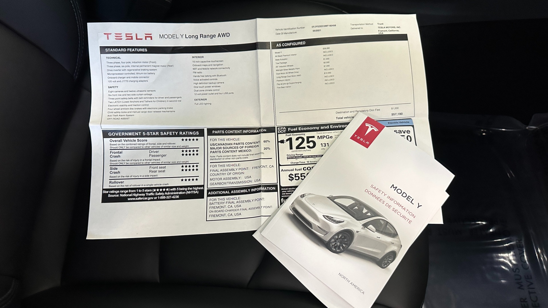 Used 2021 Tesla Model Y LONG RANGE AWD / AUTOPILOT / TOW PKG / 20IN WHEELS / 5 SEATER for sale Sold at Formula Imports in Charlotte NC 28227 41