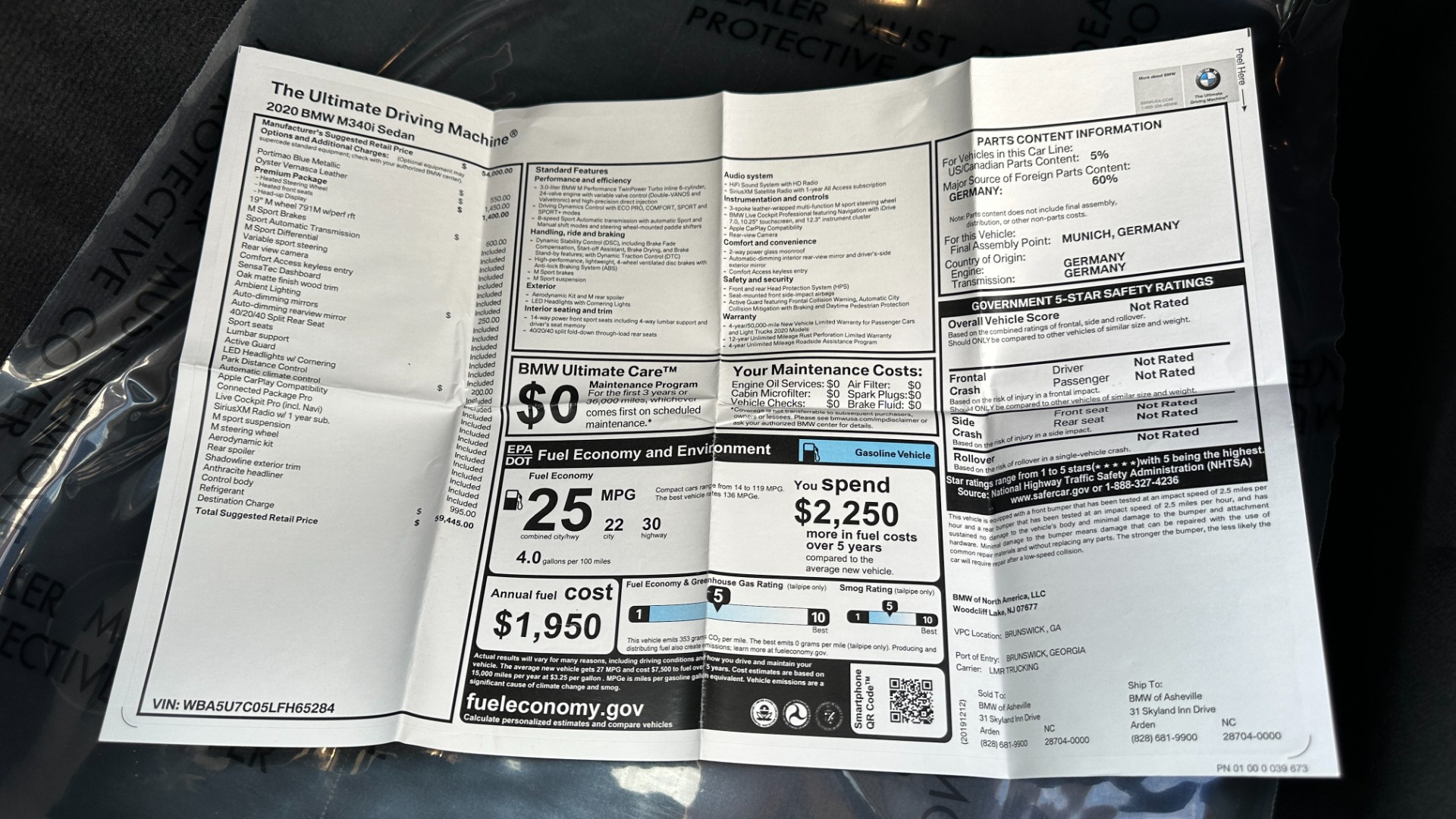 Used 2020 BMW 3 Series M340i / M SPORT BRAKES / M PERF EXHAUST / PREMIUM PACKAGE for sale $46,495 at Formula Imports in Charlotte NC 28227 45