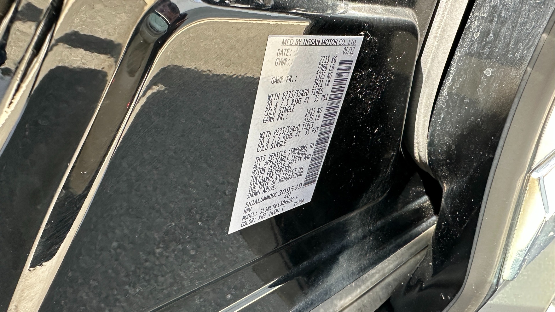 Used 2013 INFINITI JX35 AWD / DVD THEATER PKG / PREMIUM / DELUXE TECH / CARGO / TECH PKG for sale Sold at Formula Imports in Charlotte NC 28227 14