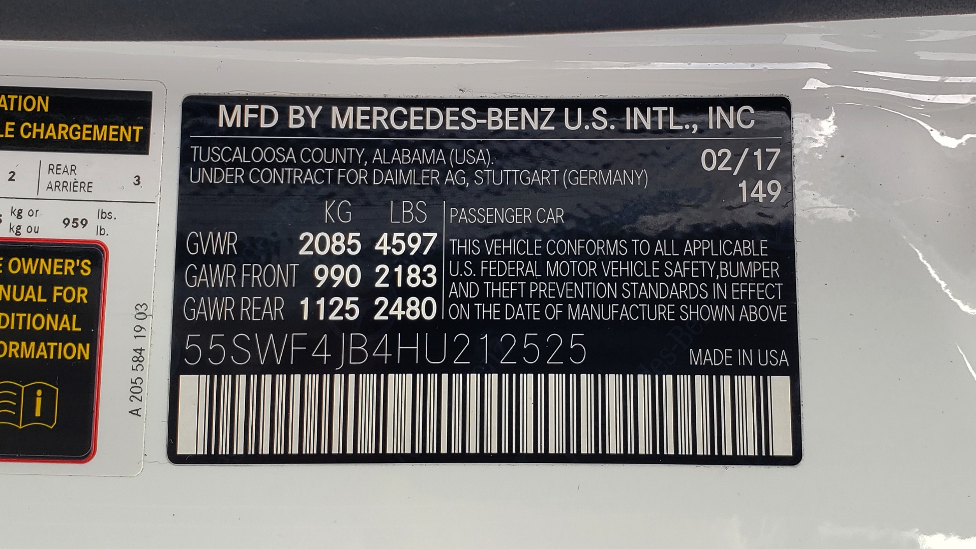 Used 2017 Mercedes-Benz C-CLASS C 300 / PREM PKG / PANO-ROOF / REARVIEW / HTD STS for sale Sold at Formula Imports in Charlotte NC 28227 72